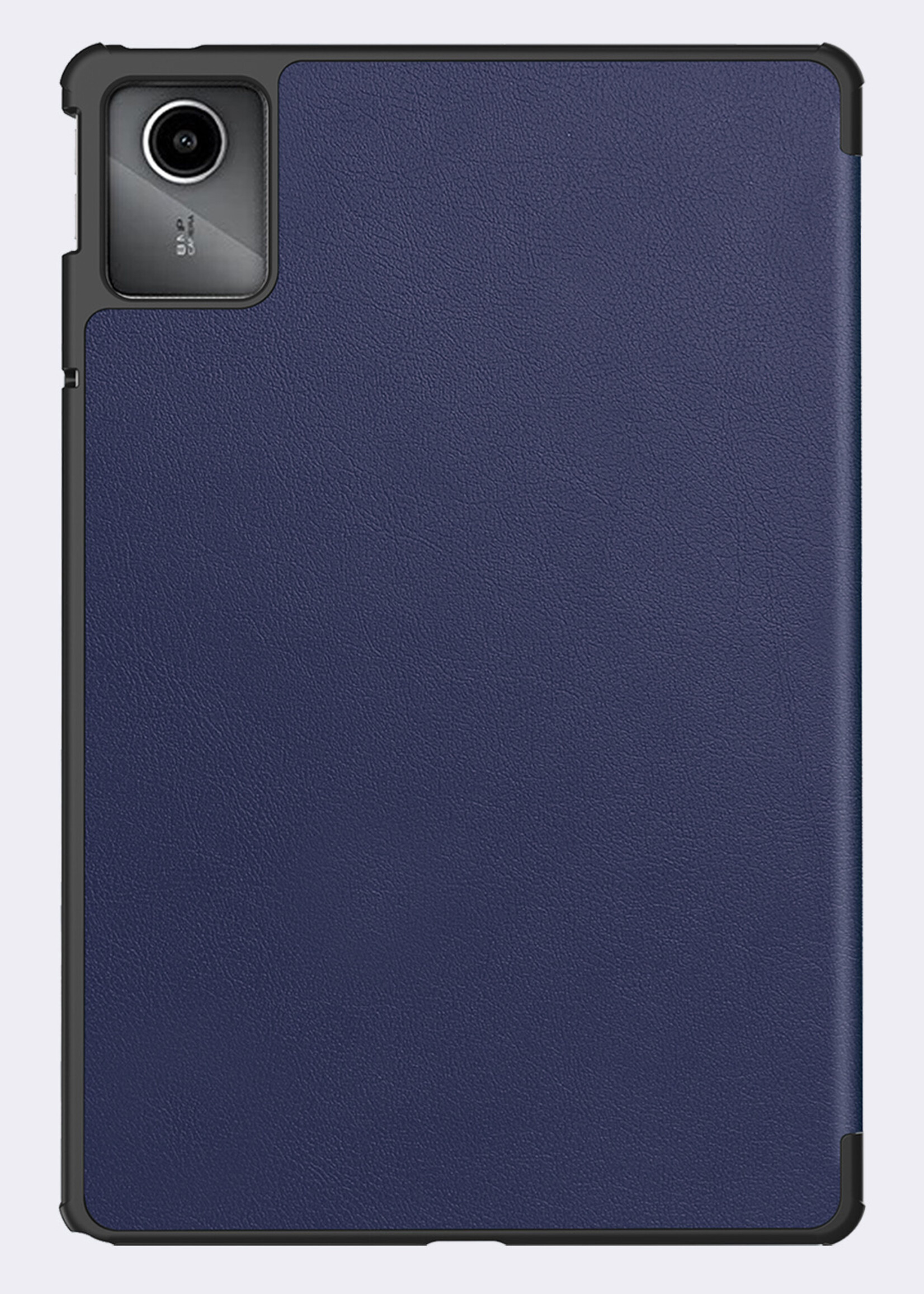 BTH Hoes Geschikt voor Lenovo Tab M11 Hoes Book Case Hoesje Trifold Cover Met Screenprotector - Hoesje Geschikt voor Lenovo Tab M11 (11 inch) Hoesje Bookcase - Donkerblauw