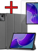 BTH BTH Lenovo Tab M11 Hoesje Met Screenprotector - Grijs