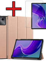 BTH BTH Lenovo Tab M11 Hoesje Met Screenprotector - Rose Goud