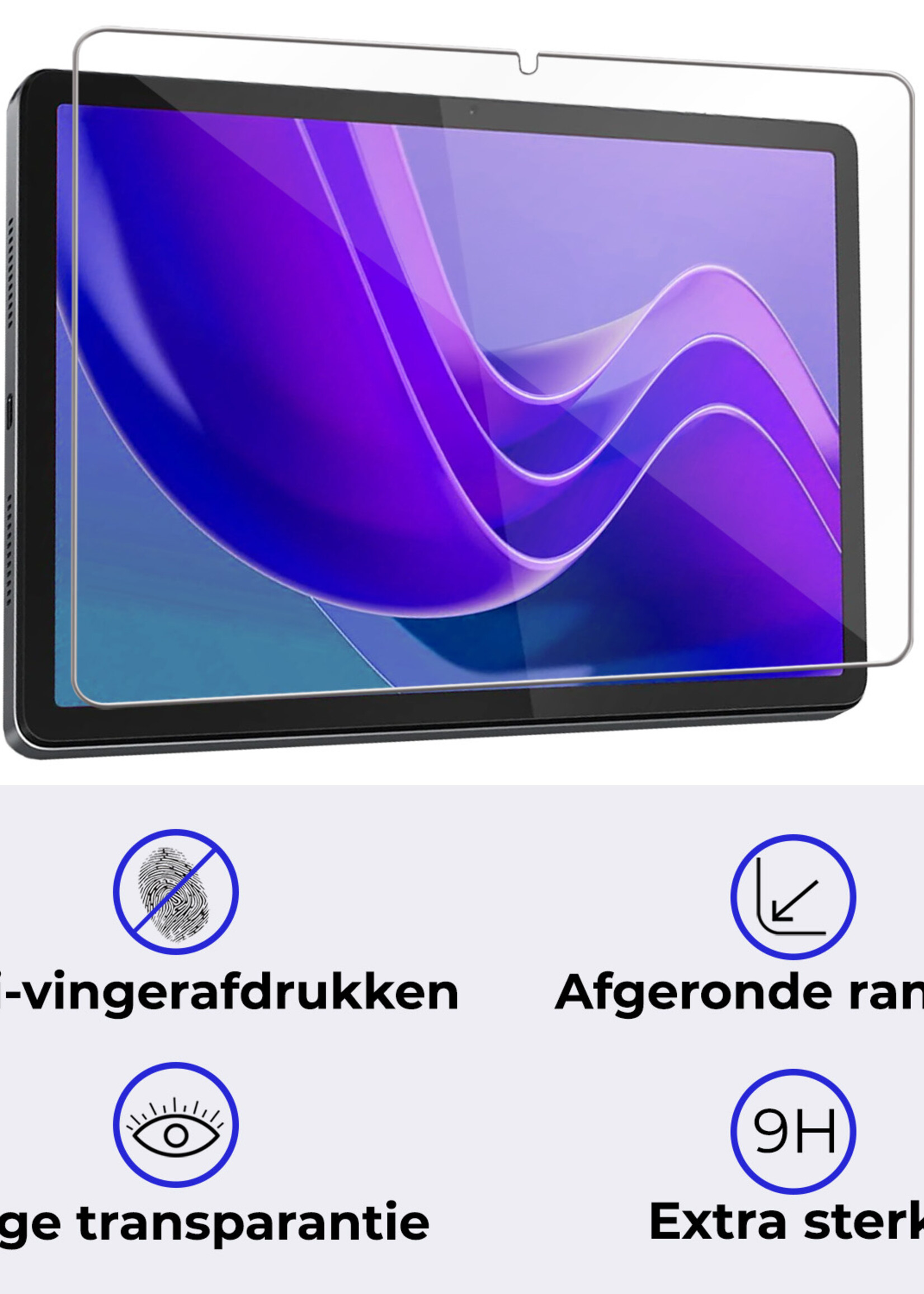 BTH Hoes Geschikt voor Lenovo Tab M11 Hoes Book Case Hoesje Trifold Cover Met Screenprotector - Hoesje Geschikt voor Lenovo Tab M11 (11 inch) Hoesje Bookcase - Rosé goud