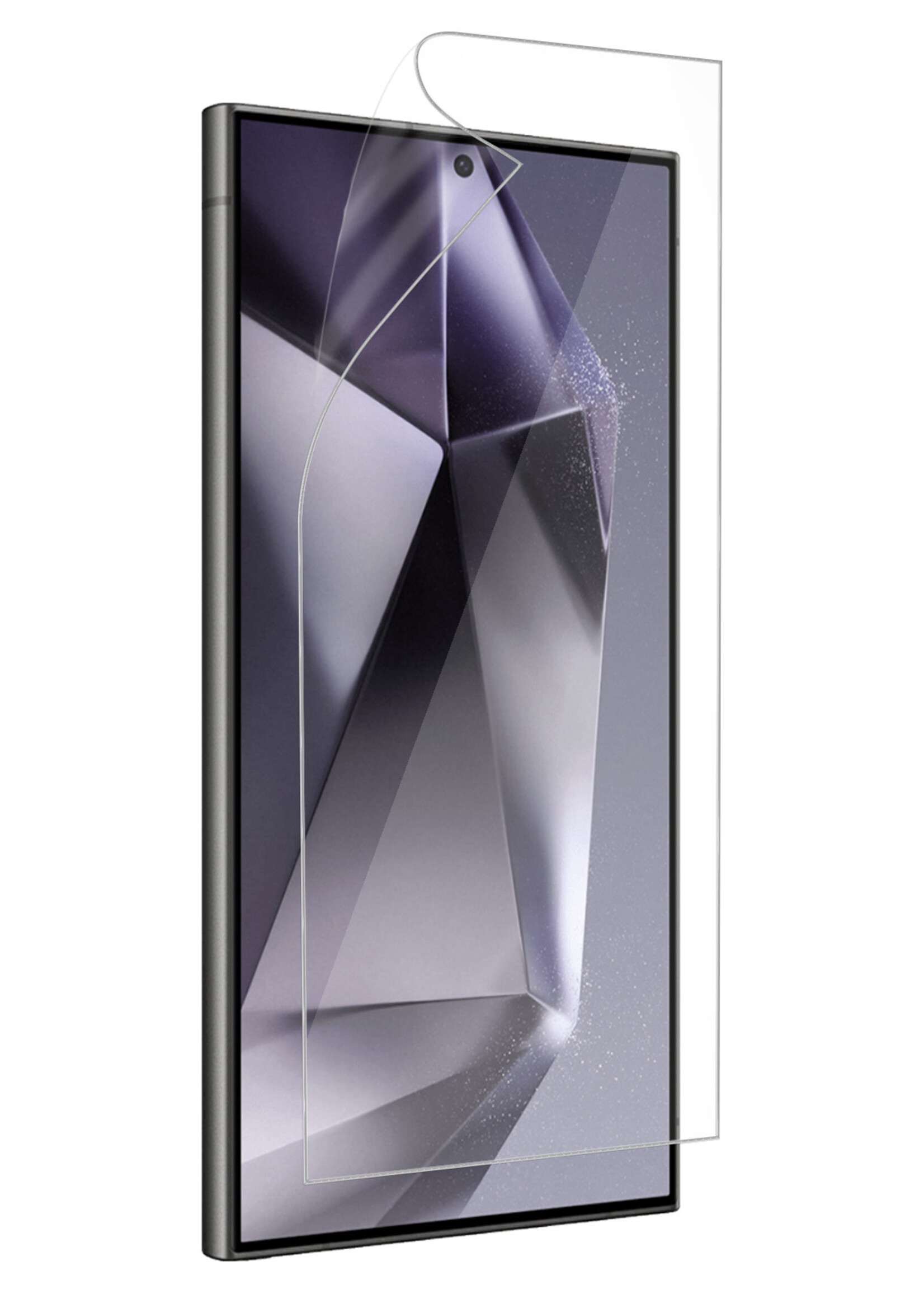 BTH Screenprotector Folie Geschikt voor Samsung S24 Ultra Screenprotector Beschermfolie - Screenprotector Folie Geschikt voor Samsung Galaxy S24 Ultra Screen Protector Folie TPU Soft Touch