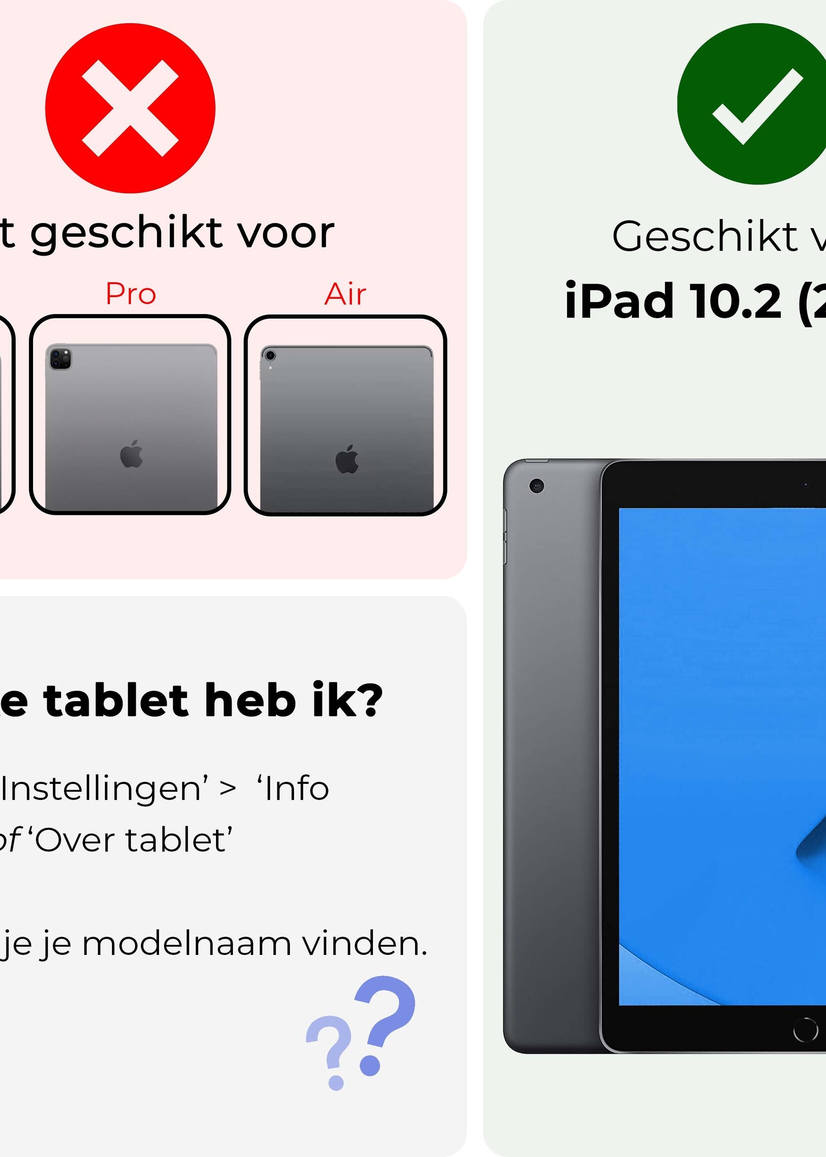 BTH Hoes Geschikt voor iPad 10.2 2020 Hoesje Siliconen Case Hoes Back Cover - Transparant