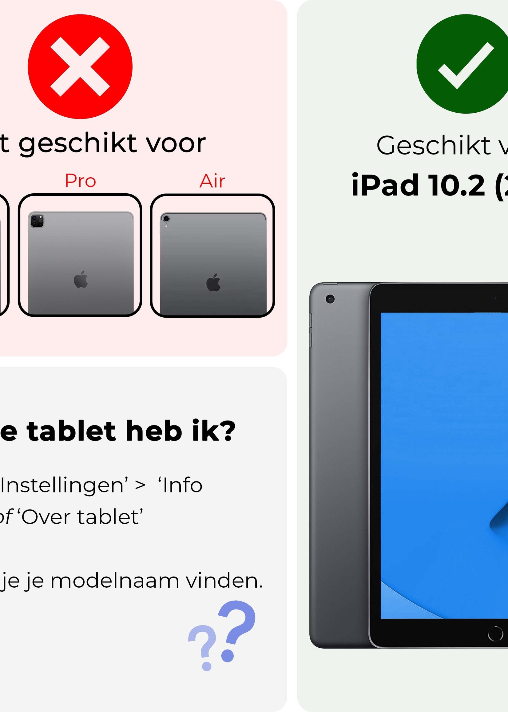 BTH Hoes Geschikt voor iPad 10.2 2021 Hoesje Siliconen Case Hoes Back Cover - Transparant