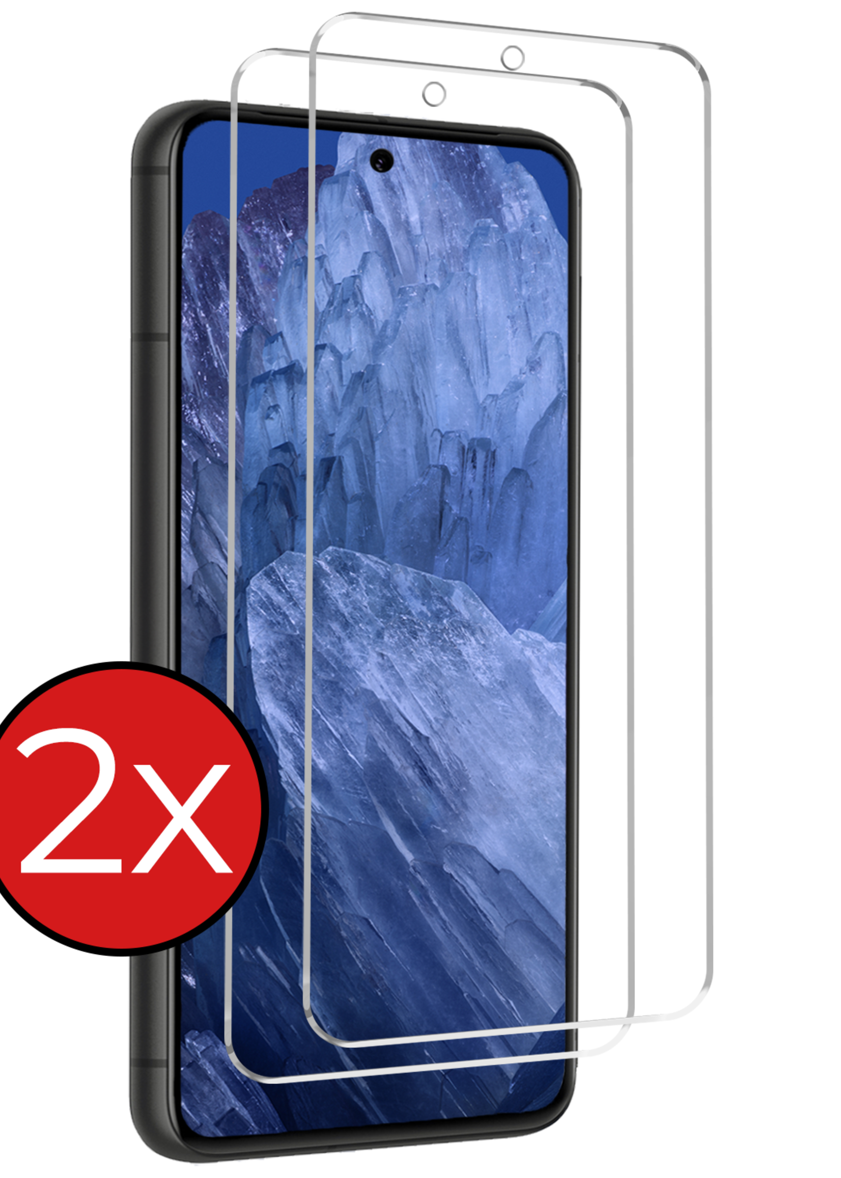 BTH Screenprotector Geschikt voor Google Pixel 8a Screenprotector Glas Gehard Tempered Glass - Screenprotector Geschikt voor Google Pixel 8a Screen Protector Screen Cover - 2 PACK