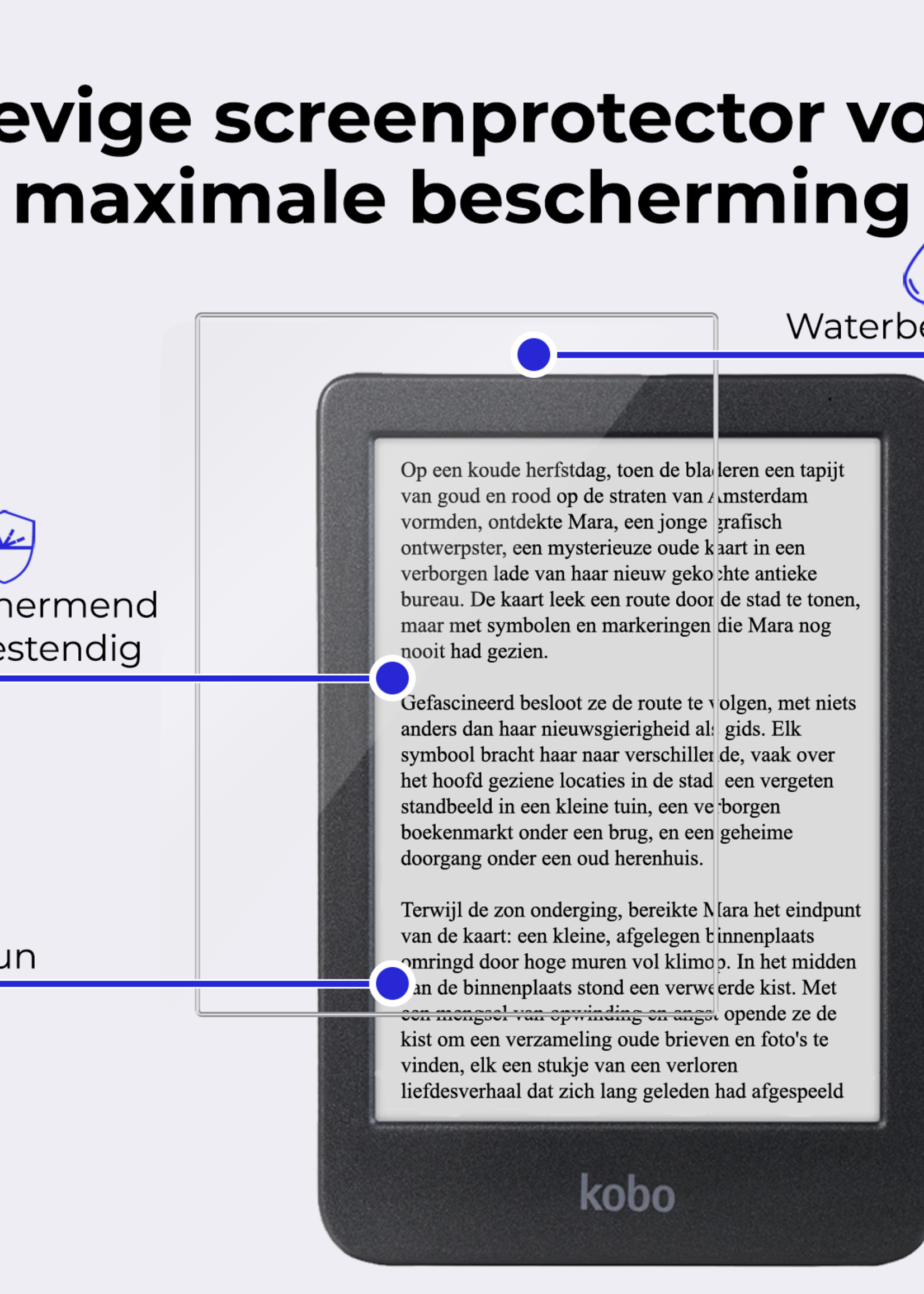 BTH Screenprotector Geschikt voor Kobo Clara BW Screenprotector Gehard Glas Tempered Glass - Screenprotector Geschikt voor Kobo Clara BW Screenprotector
