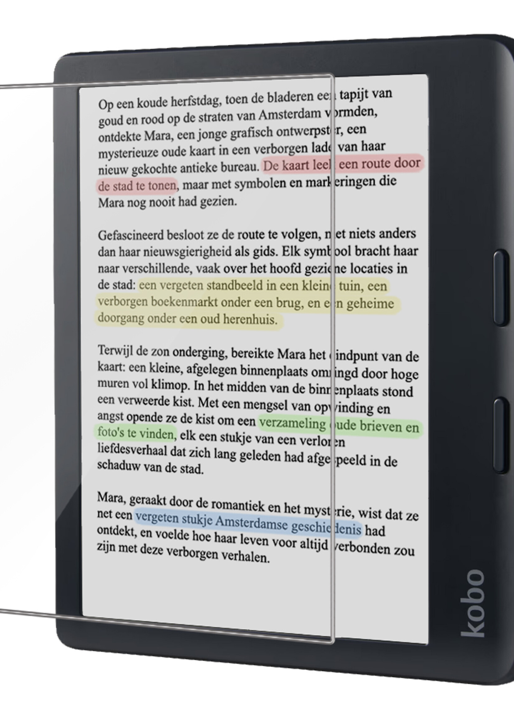 BTH Screenprotector Geschikt voor Kobo Libra Colour Screenprotector Gehard Glas Tempered Glass - Screenprotector Geschikt voor Kobo Libra Colour Screenprotector