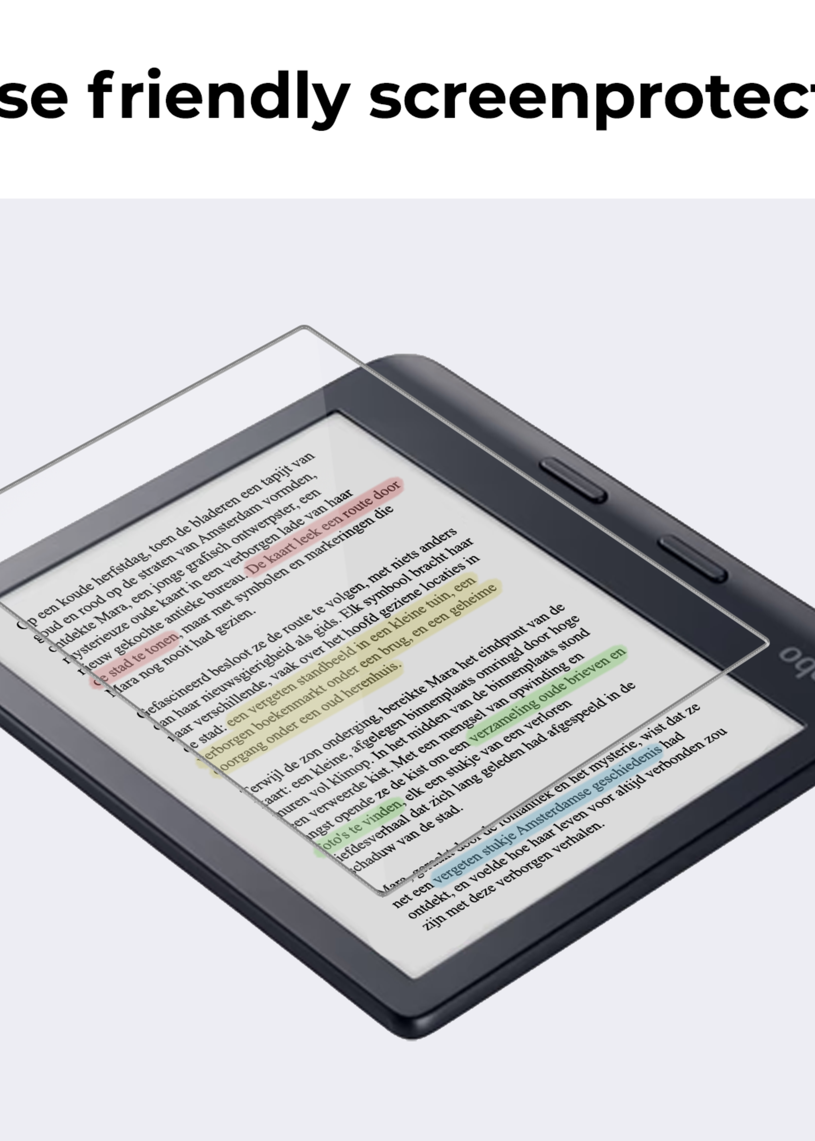 BTH Screenprotector Geschikt voor Kobo Libra Colour Screenprotector Gehard Glas Tempered Glass - Screenprotector Geschikt voor Kobo Libra Colour Screenprotector - 2 PACK