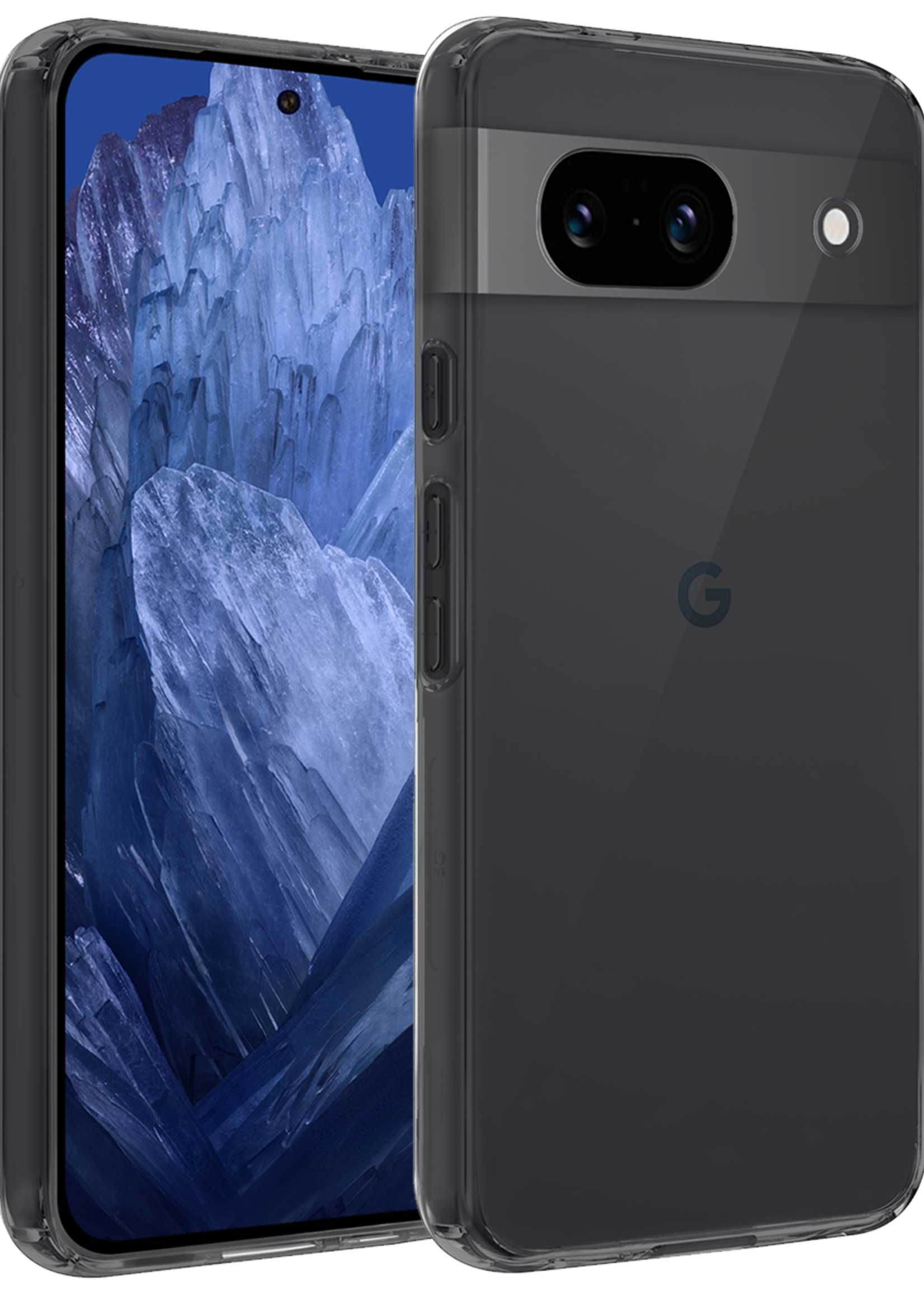 BTH Hoesje Geschikt voor Google Pixel 8a Hoesje Siliconen Case Hoes - Hoes Geschikt voor Google Pixel 8a Hoes Cover Case - Transparant