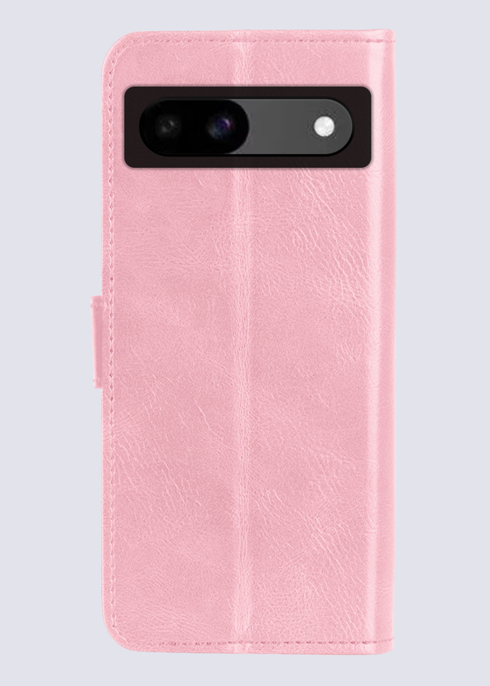 BTH Hoesje Geschikt voor Google Pixel 8a Hoesje Book Case Hoes Portemonnee Cover Walletcase - Hoes Geschikt voor Google Pixel 8a Hoes Bookcase Hoesje - Lichtroze