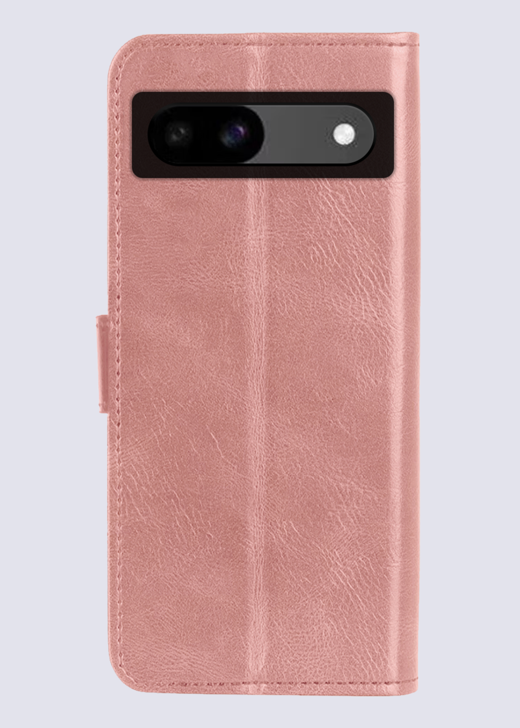 BTH Hoesje Geschikt voor Google Pixel 8a Hoesje Book Case Hoes Portemonnee Cover Walletcase - Hoes Geschikt voor Google Pixel 8a Hoes Bookcase Hoesje - Rosé goud