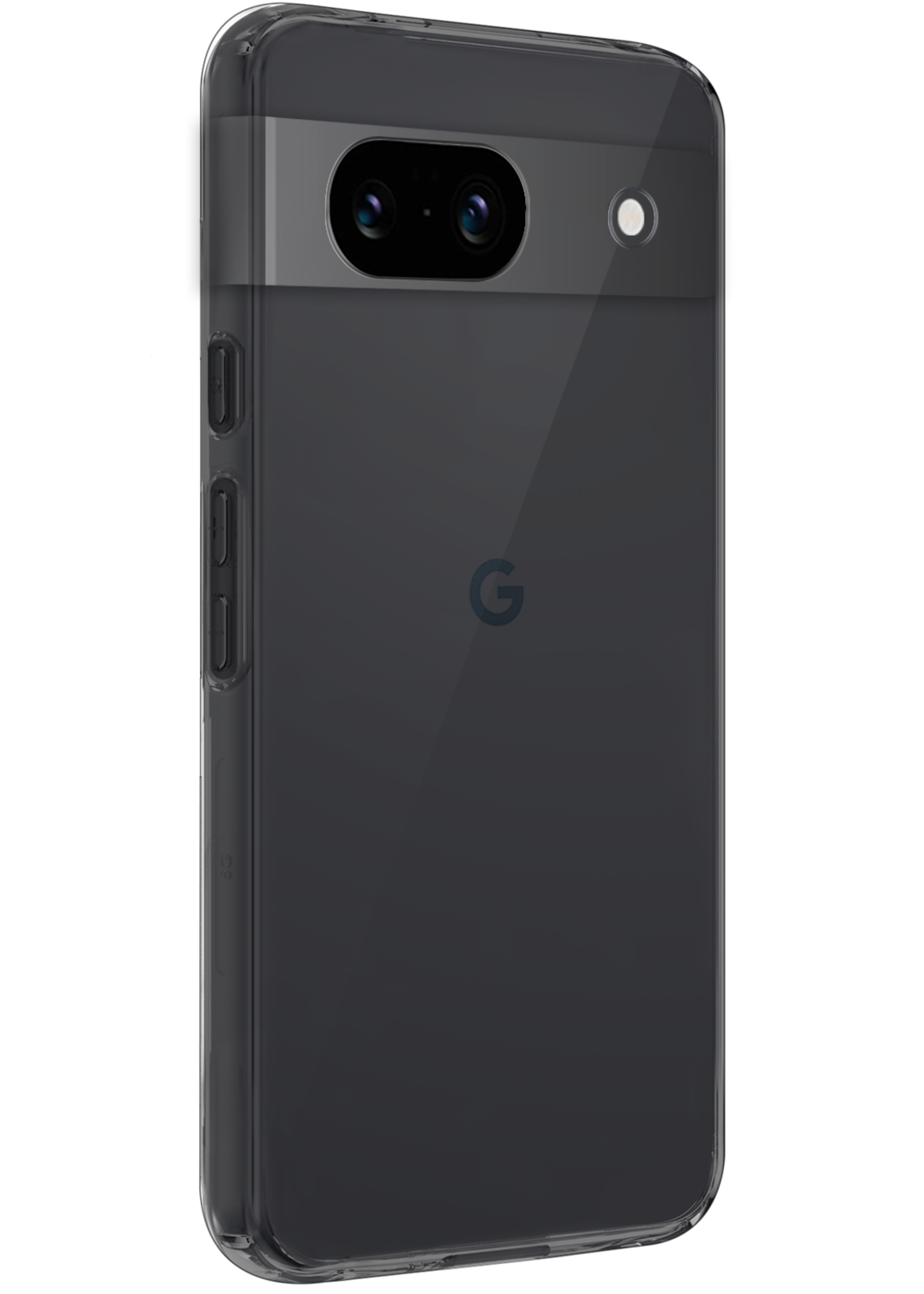 BTH Hoesje Geschikt voor Google Pixel 8a Hoesje Siliconen Case Hoes Met Screenprotector - Hoes Geschikt voor Google Pixel 8a Hoes Cover Case - Transparant