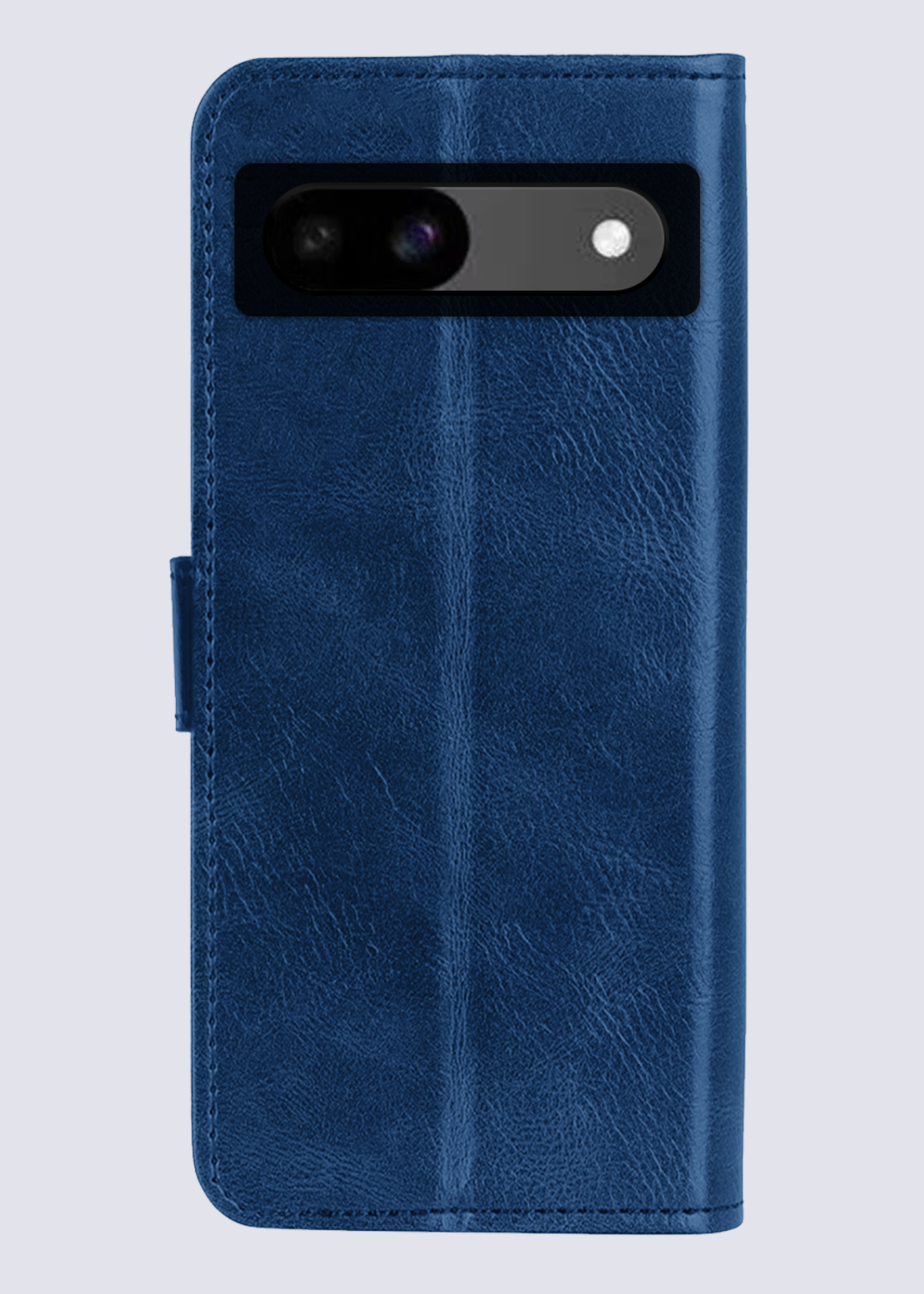 BTH Hoesje Geschikt voor Google Pixel 8a Hoesje Book Case Hoes Portemonnee Cover Walletcase Met Screenprotector - Hoes Geschikt voor Google Pixel 8a Hoes Bookcase Hoesje - Donkerblauw