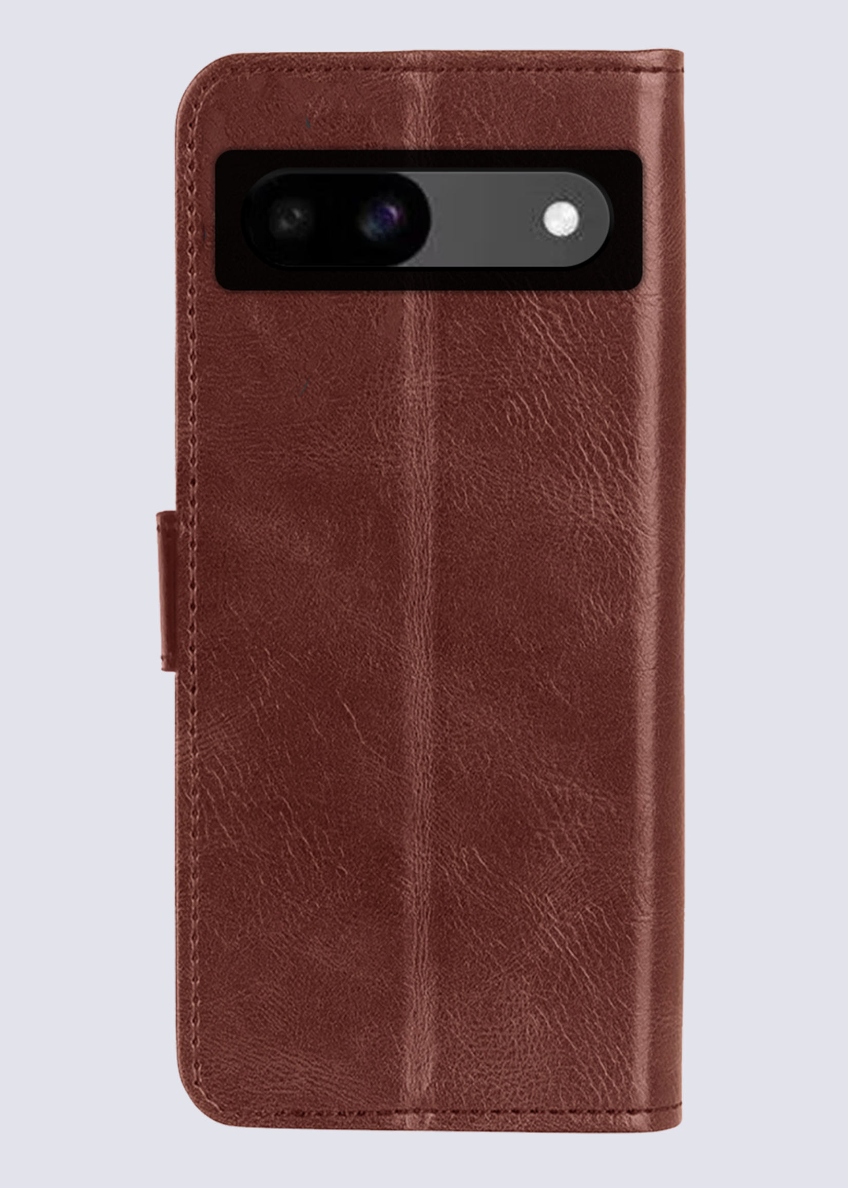 BTH Hoesje Geschikt voor Google Pixel 8a Hoesje Book Case Hoes Portemonnee Cover Walletcase Met 2x Screenprotector - Hoes Geschikt voor Google Pixel 8a Hoes Bookcase Hoesje - Bruin