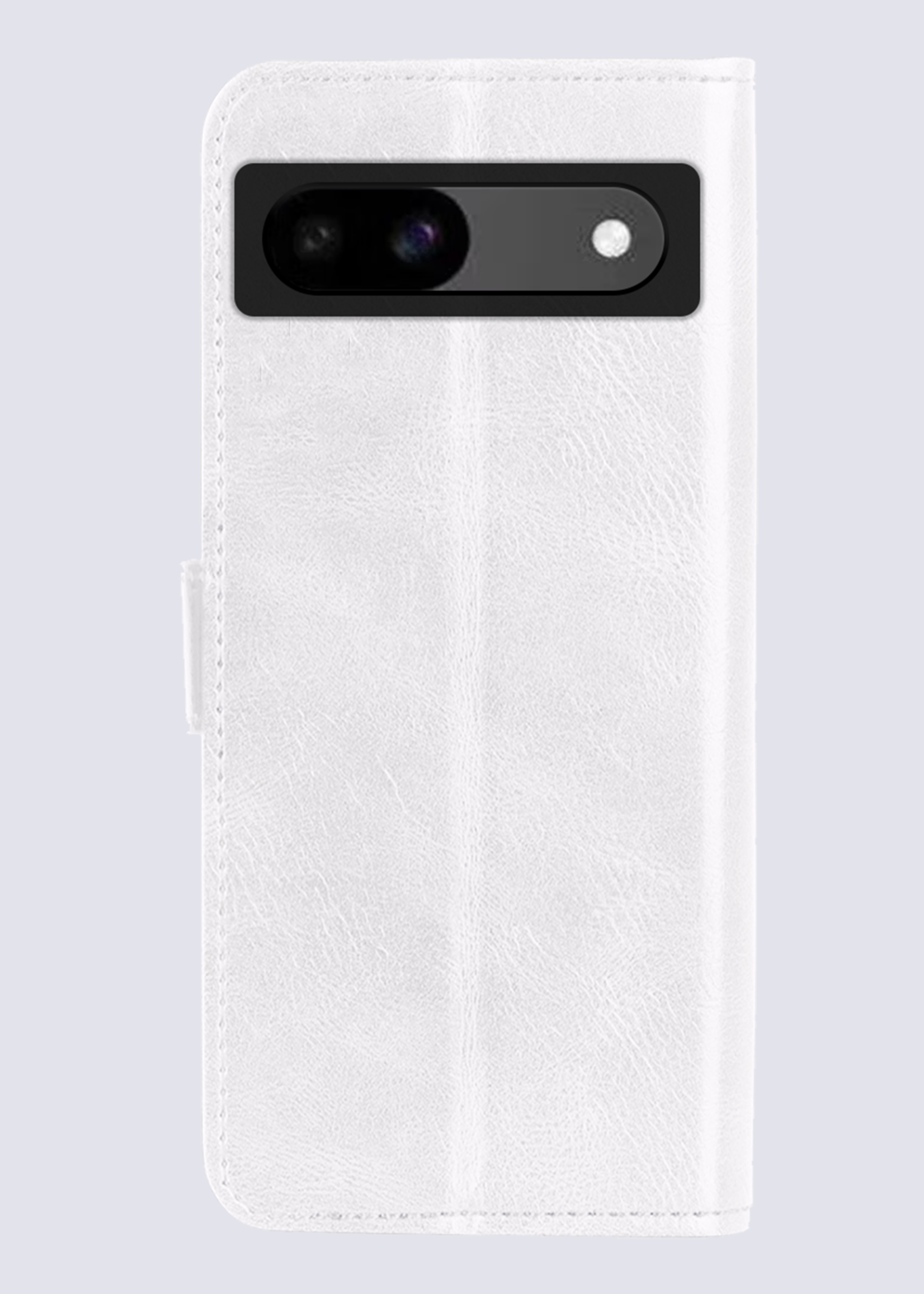 BTH Hoesje Geschikt voor Google Pixel 8a Hoesje Book Case Hoes Portemonnee Cover Walletcase Met 2x Screenprotector - Hoes Geschikt voor Google Pixel 8a Hoes Bookcase Hoesje - Wit