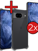 BTH BTH Google Pixel 8a Hoesje Shockproof Met 2x Screenprotector