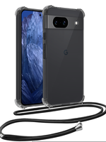 BTH BTH Google Pixel 8a Hoesje Transparant Shockproof Met Zwart Koord