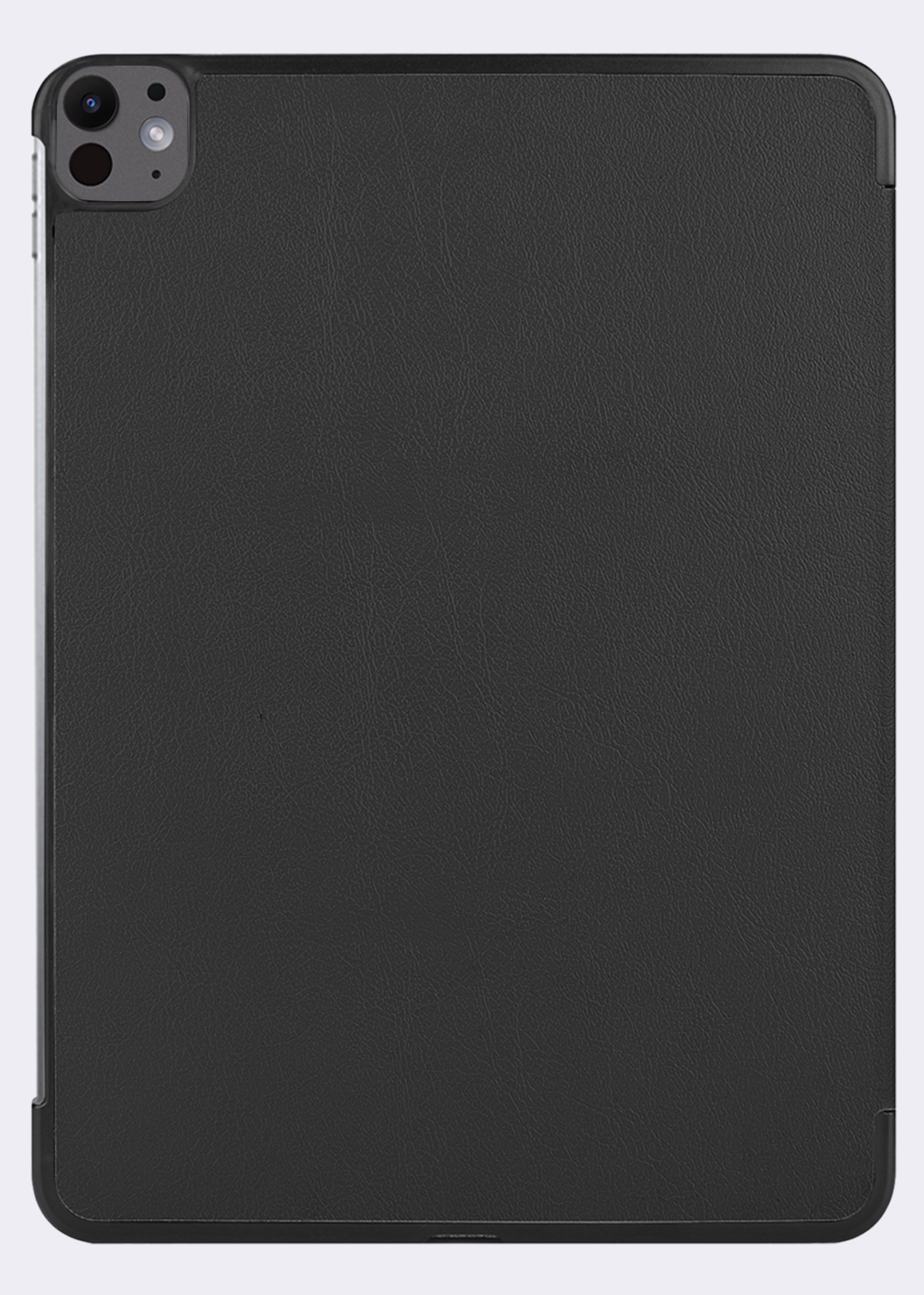 BTH Hoes Geschikt voor iPad Pro 2024 (13 inch) Hoes Book Case Hoesje Trifold Cover - Hoesje Geschikt voor iPad Pro 2024 13 inch (7e generatie) Hoesje Bookcase - Zwart
