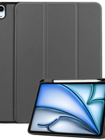 BTH BTH iPad Air 6 (11 inch) Hoesje Met Uitsparing Apple Pencil - Grijs