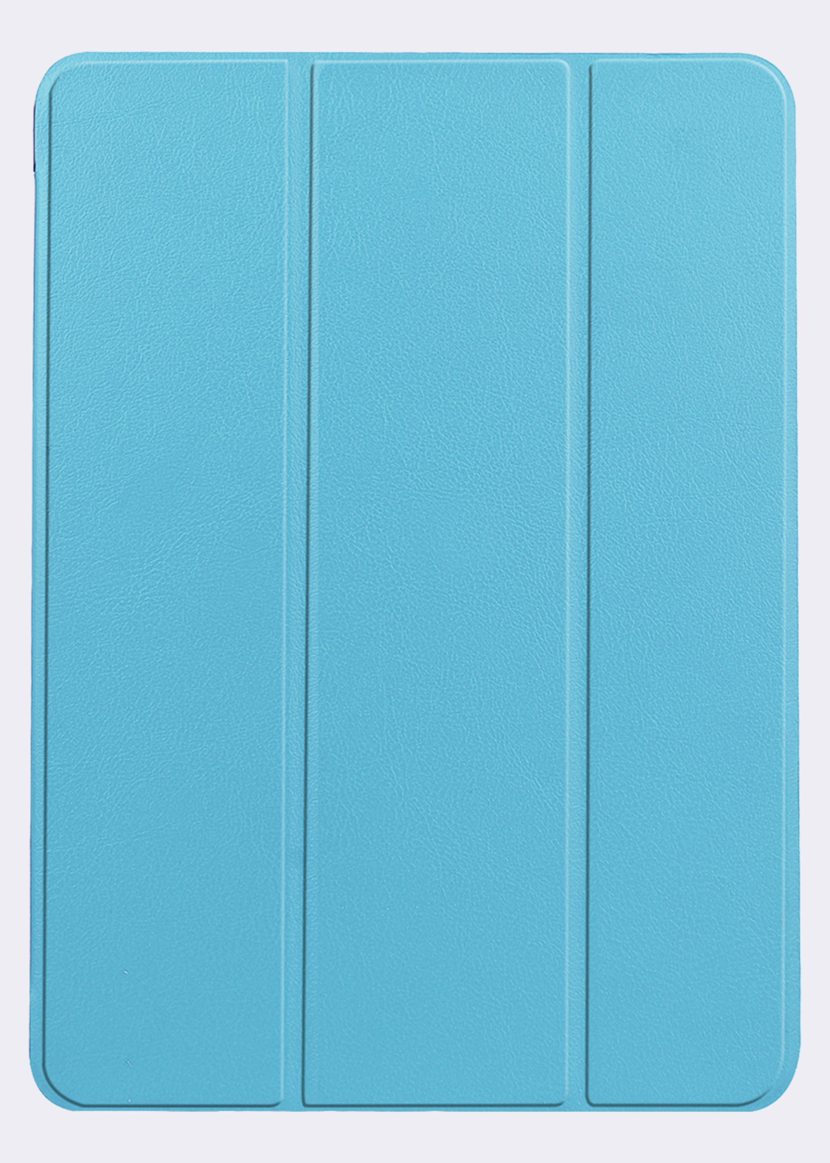 BTH Hoes Geschikt voor iPad Air 6 (11 inch) Hoes Book Case Hoesje Trifold Cover Met Uitsparing Geschikt voor Apple Pencil - Hoesje Geschikt voor iPad Air 2024 (11 inch) Hoesje Bookcase - Lichtblauw