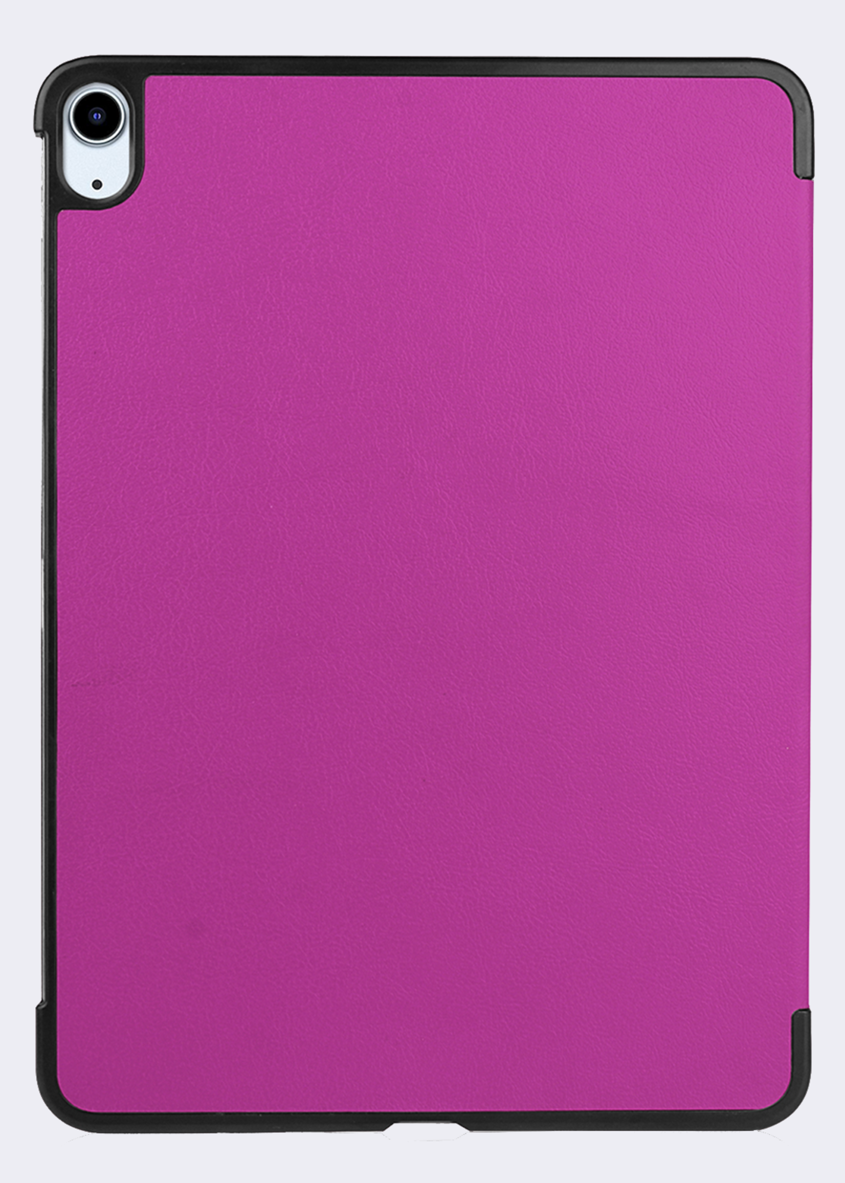 BTH Hoes Geschikt voor iPad Air 6 (11 inch) Hoes Book Case Hoesje Trifold Cover Met Uitsparing Geschikt voor Apple Pencil - Hoesje Geschikt voor iPad Air 2024 (11 inch) Hoesje Bookcase - Paars