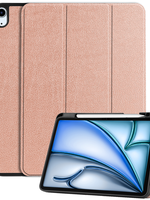 BTH BTH iPad Air 6 (11 inch) Hoesje Met Uitsparing Apple Pencil - Rose Goud
