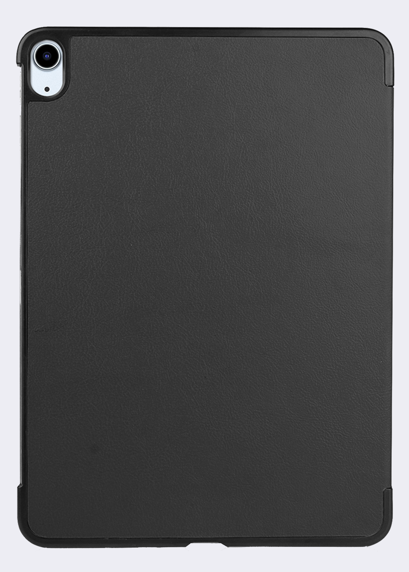 BTH Hoes Geschikt voor iPad Air 6 (11 inch) Hoes Book Case Hoesje Trifold Cover Met Uitsparing Geschikt voor Apple Pencil - Hoesje Geschikt voor iPad Air 2024 (11 inch) Hoesje Bookcase - Zwart