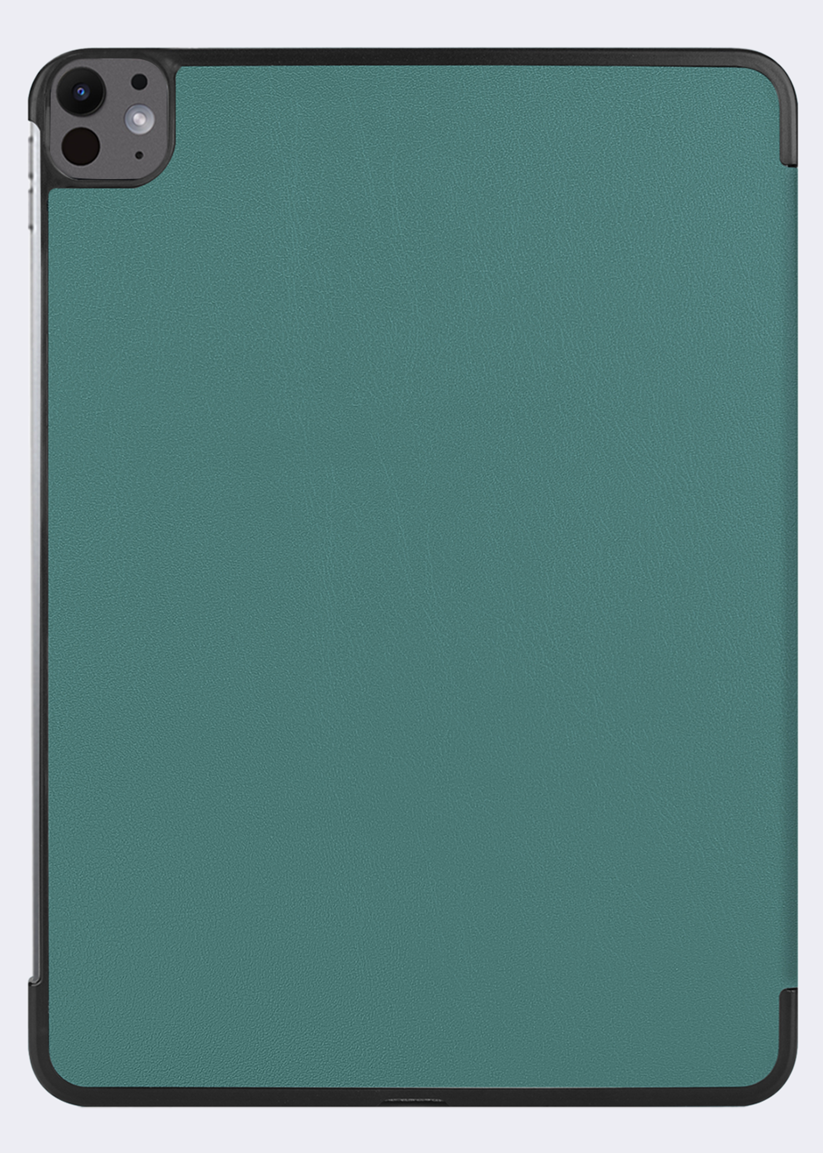 BTH Hoes Geschikt voor iPad Pro 2024 (11 inch) Hoes Book Case Hoesje Trifold Cover - Hoesje Geschikt voor iPad Pro 2024 11 inch (7e generatie) Hoesje Bookcase - Donkergroen