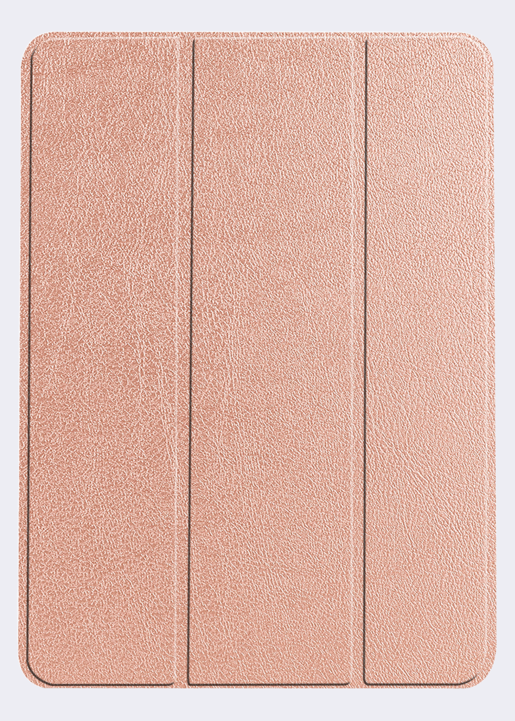 BTH Hoes Geschikt voor iPad Air 6 (13 inch) Hoes Book Case Hoesje Trifold Cover - Hoesje Geschikt voor iPad Air 2024 (13 inch) Hoesje Bookcase - Rosé goud
