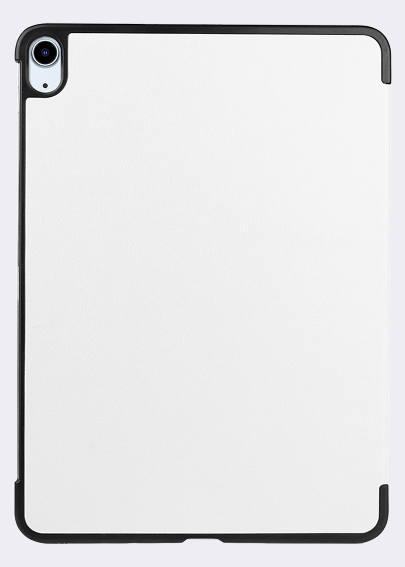 BTH Hoes Geschikt voor iPad Air 6 (11 inch) Hoes Book Case Hoesje Trifold Cover - Hoesje Geschikt voor iPad Air 2024 (11 inch) Hoesje Bookcase - Wit