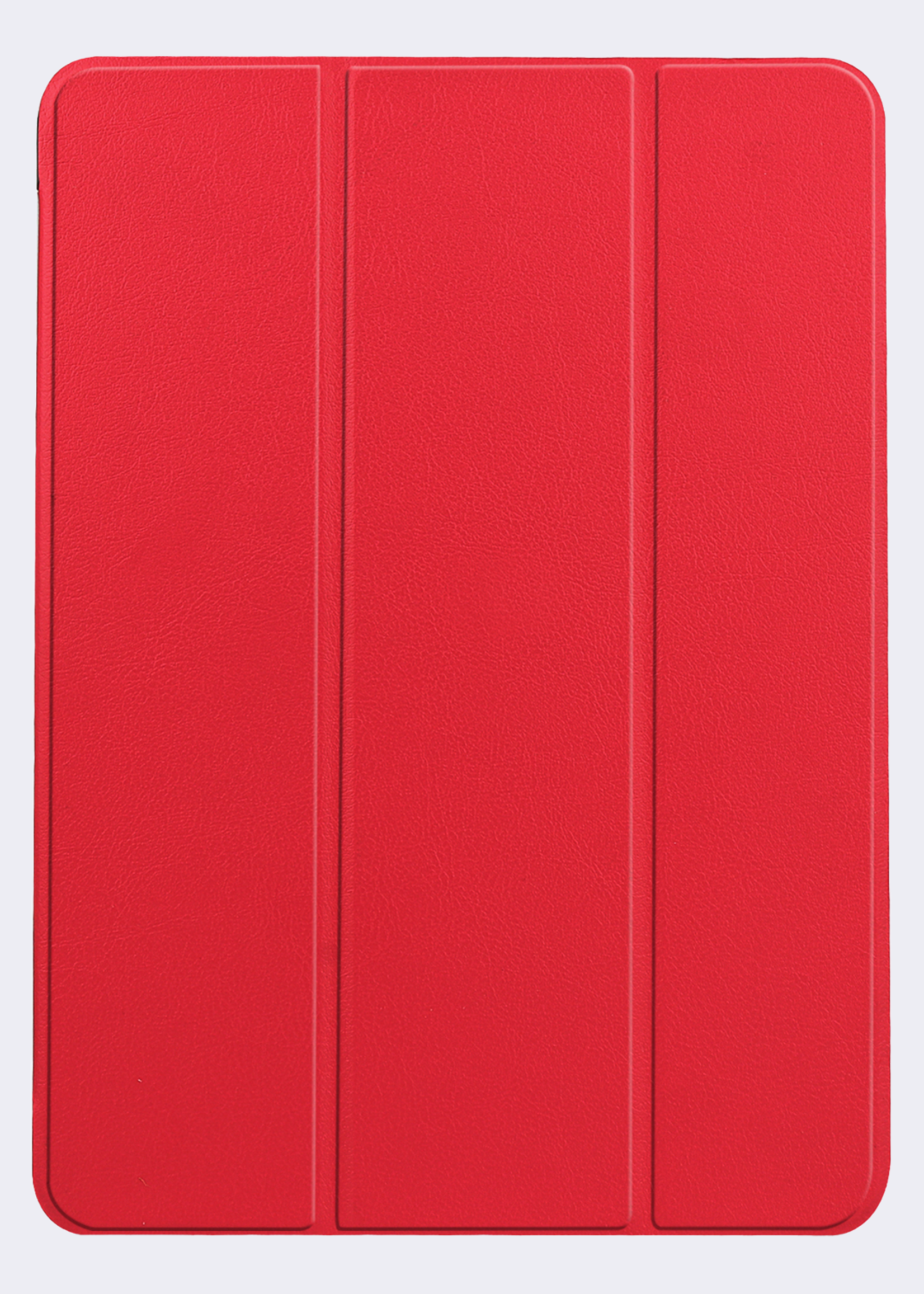 BTH Hoes Geschikt voor iPad Air 6 (11 inch) Hoes Book Case Hoesje Trifold Cover - Hoesje Geschikt voor iPad Air 2024 (11 inch) Hoesje Bookcase - Rood