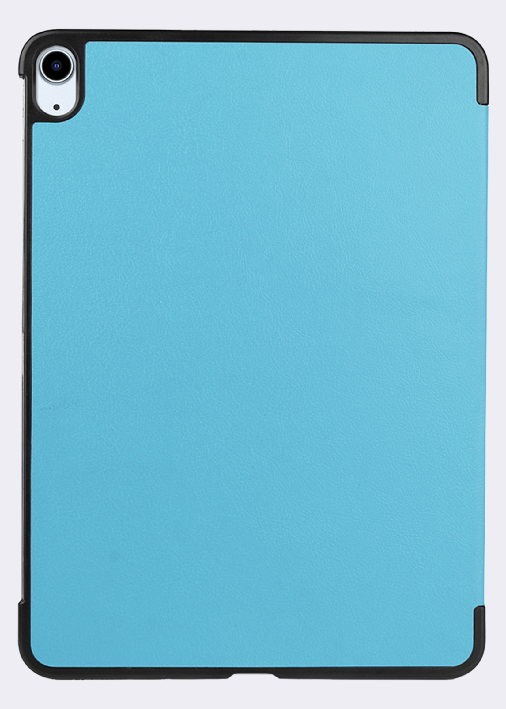 BTH Hoes Geschikt voor iPad Air 6 (11 inch) Hoes Book Case Hoesje Trifold Cover - Hoesje Geschikt voor iPad Air 2024 (11 inch) Hoesje Bookcase - Lichtblauw