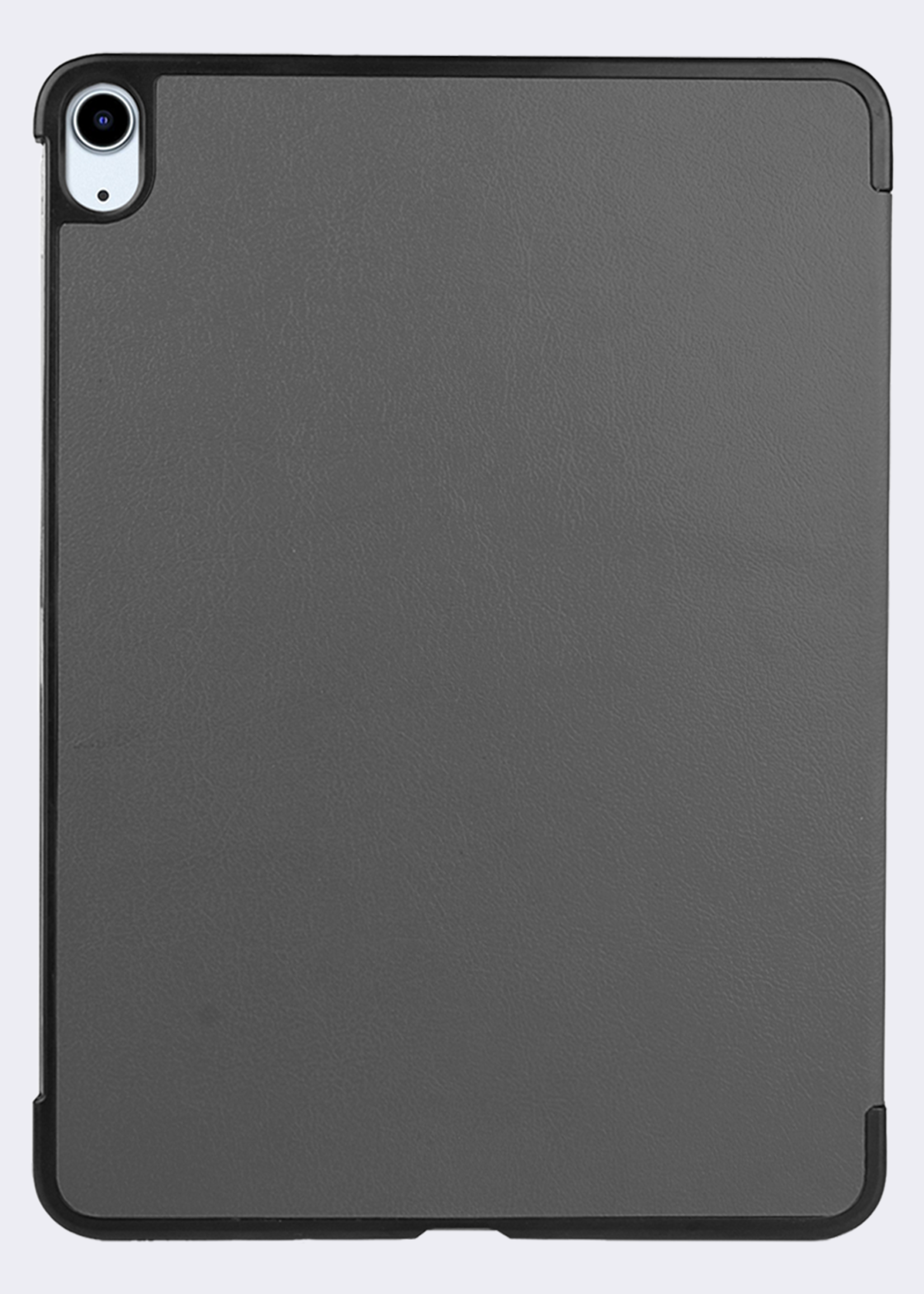 BTH Hoes Geschikt voor iPad Air 6 (11 inch) Hoes Book Case Hoesje Trifold Cover - Hoesje Geschikt voor iPad Air 2024 (11 inch) Hoesje Bookcase - Grijs