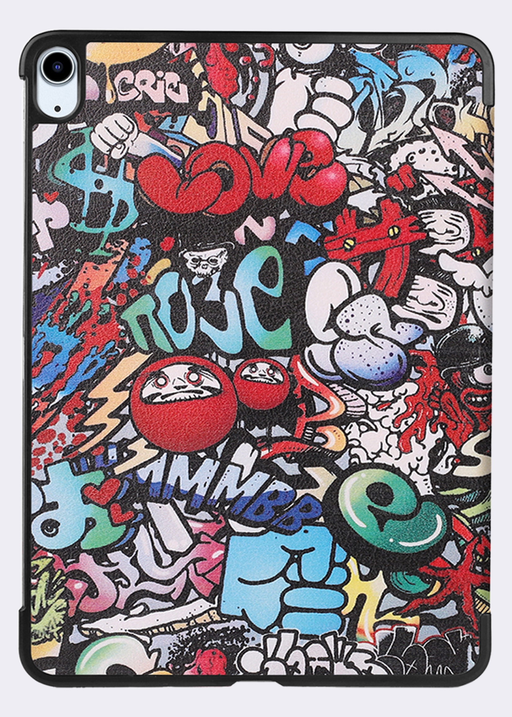 BTH Hoes Geschikt voor iPad Air 6 (11 inch) Hoes Book Case Hoesje Trifold Cover - Hoesje Geschikt voor iPad Air 2024 (11 inch) Hoesje Bookcase - Graffity