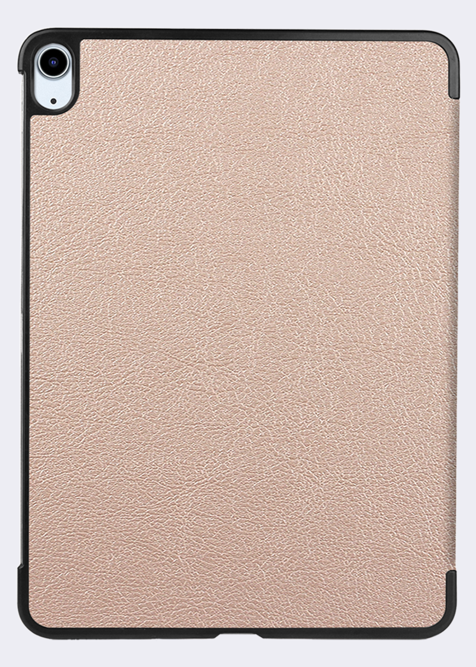 BTH Hoes Geschikt voor iPad Air 6 (11 inch) Hoes Book Case Hoesje Trifold Cover - Hoesje Geschikt voor iPad Air 2024 (11 inch) Hoesje Bookcase - Goud