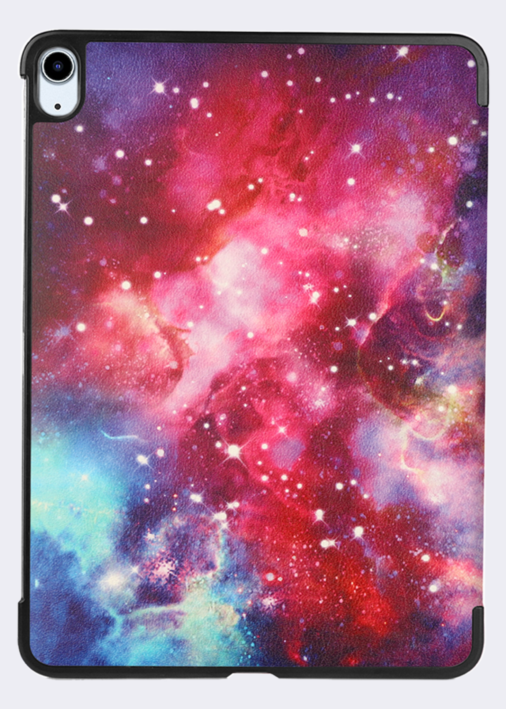 BTH Hoes Geschikt voor iPad Air 6 (11 inch) Hoes Book Case Hoesje Trifold Cover - Hoesje Geschikt voor iPad Air 2024 (11 inch) Hoesje Bookcase - Galaxy