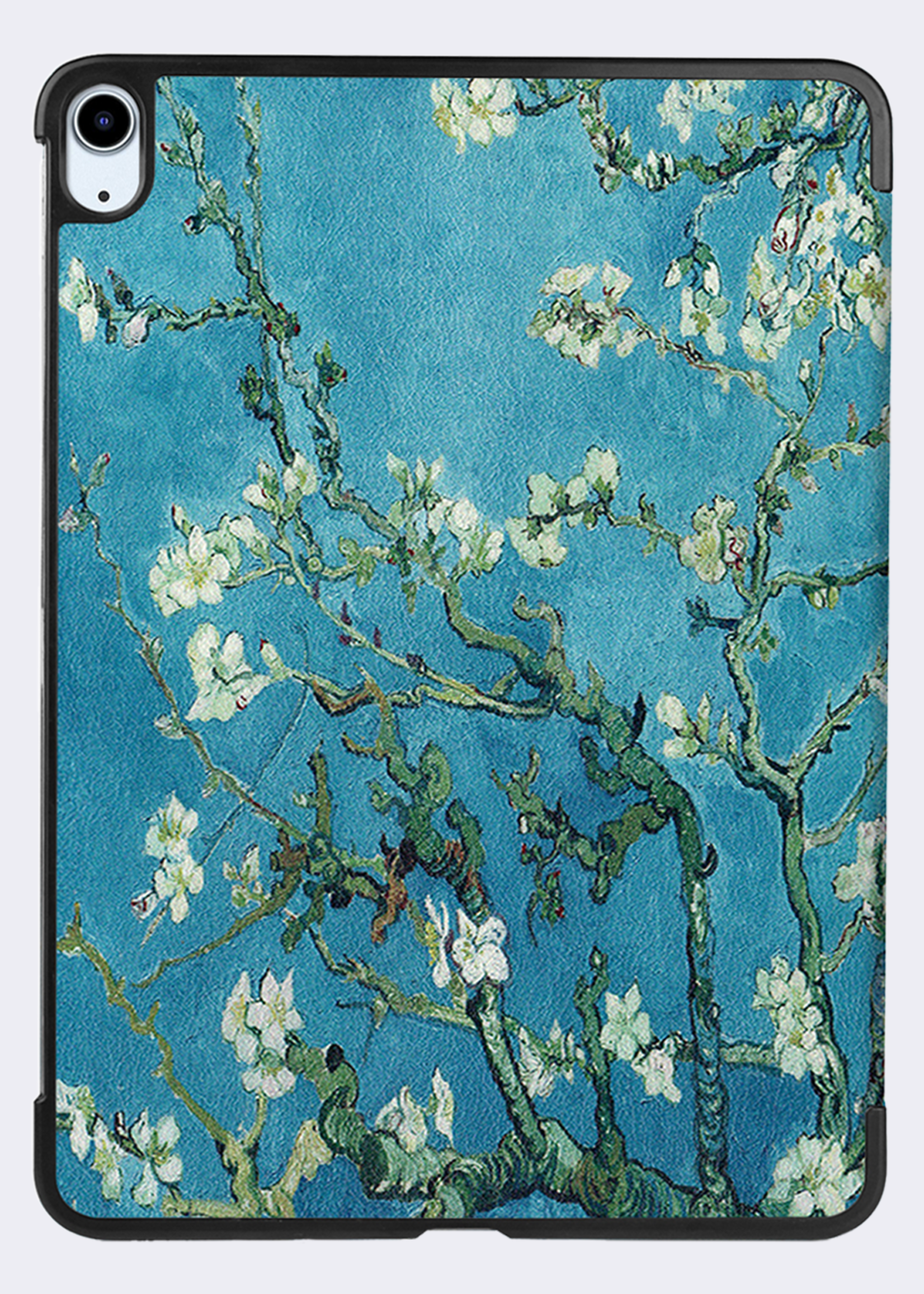 BTH Hoes Geschikt voor iPad Air 6 (11 inch) Hoes Book Case Hoesje Trifold Cover - Hoesje Geschikt voor iPad Air 2024 (11 inch) Hoesje Bookcase - Bloesem