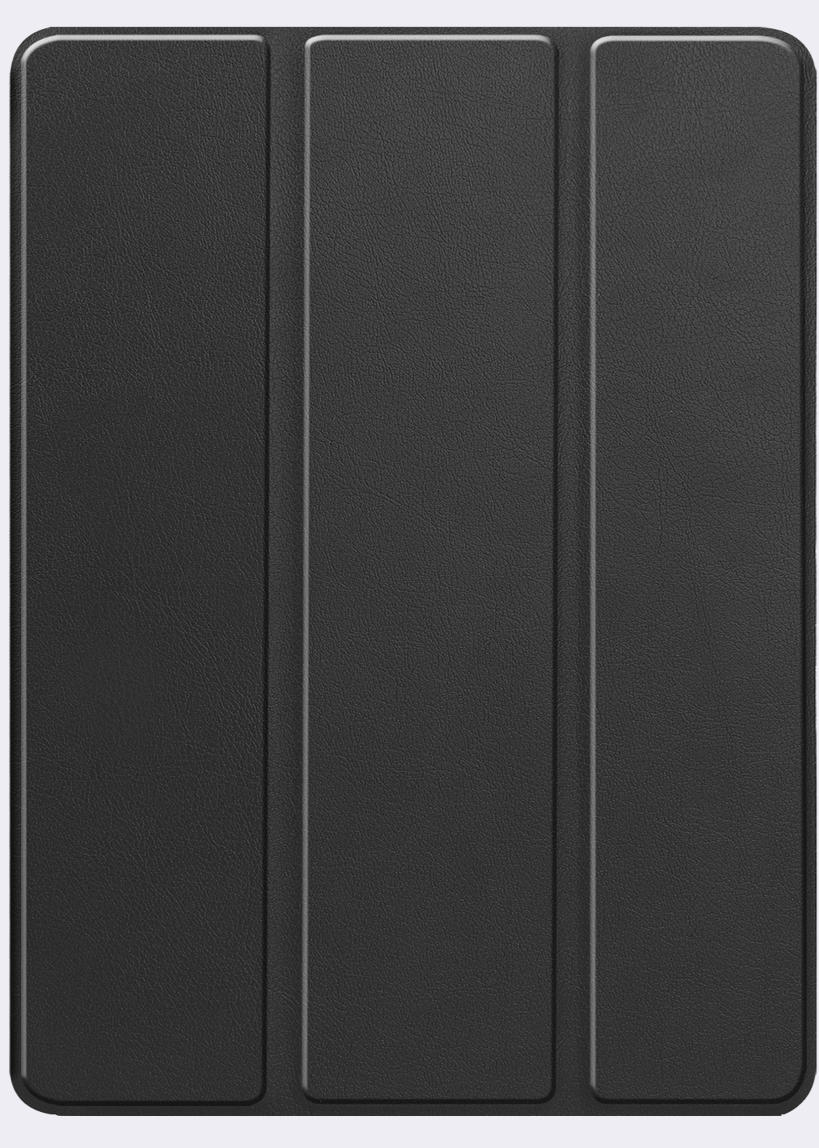 BTH Hoes Geschikt voor iPad Pro 2024 (11 inch) Hoes Book Case Hoesje Trifold Cover Met Uitsparing Geschikt voor Apple Pencil - Hoesje Geschikt voor iPad Pro 2024 11 inch (7e generatie) Hoesje Bookcase - Zwart