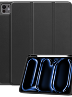 BTH BTH iPad Pro 2024 (13 inch) Hoesje Met Uitsparing Apple Pencil - Zwart
