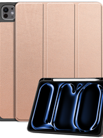 BTH BTH iPad Pro 2024 (13 inch) Hoesje Met Uitsparing Apple Pencil - Rose Goud