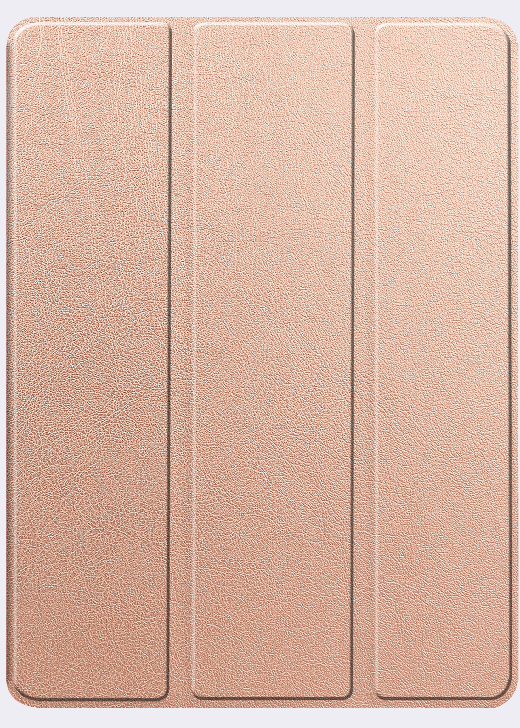 BTH Hoes Geschikt voor iPad Pro 2024 (13 inch) Hoes Book Case Hoesje Trifold Cover Met Uitsparing Geschikt voor Apple Pencil - Hoesje Geschikt voor iPad Pro 2024 13 inch (7e generatie) Hoesje Bookcase - Rosé goud