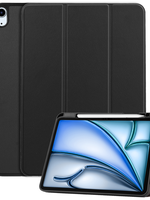BTH BTH iPad Air 6 (13 inch) Hoesje Met Uitsparing Apple Pencil - Zwart