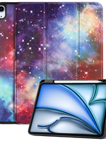 BTH BTH iPad Air 6 (13 inch) Hoesje Met Uitsparing Apple Pencil - Galaxy