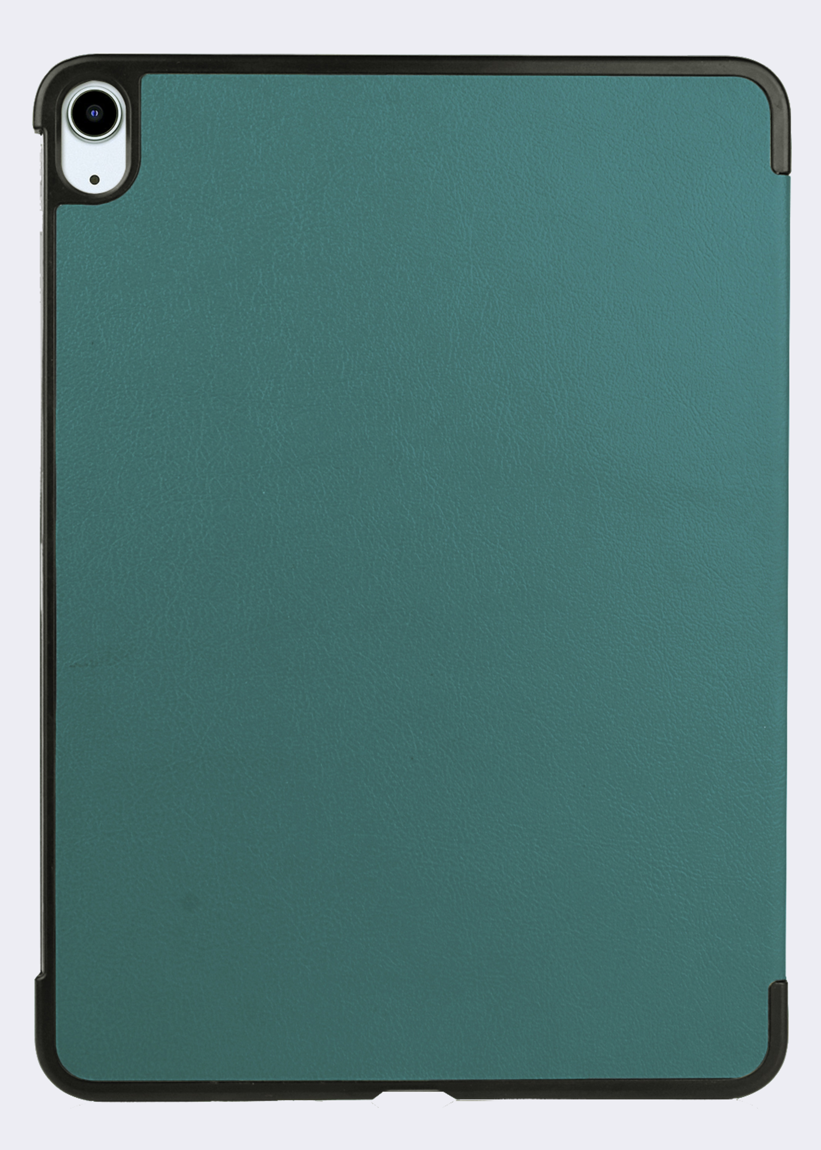 BTH Hoes Geschikt voor iPad Air 6 (13 inch) Hoes Book Case Hoesje Trifold Cover Met Uitsparing Geschikt voor Apple Pencil - Hoesje Geschikt voor iPad Air 2024 (13 inch) Hoesje Bookcase - Donkergroen