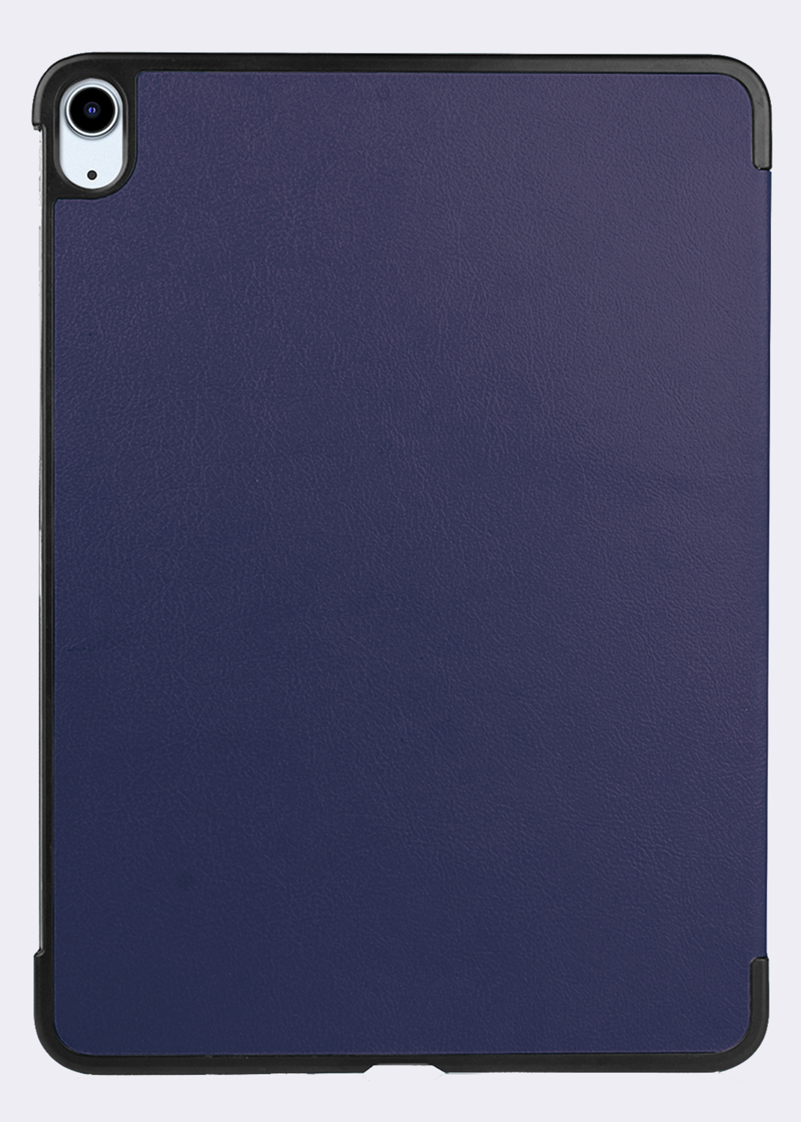 BTH Hoes Geschikt voor iPad Air 6 (13 inch) Hoes Book Case Hoesje Trifold Cover Met Uitsparing Geschikt voor Apple Pencil - Hoesje Geschikt voor iPad Air 2024 (13 inch) Hoesje Bookcase - Donkerblauw
