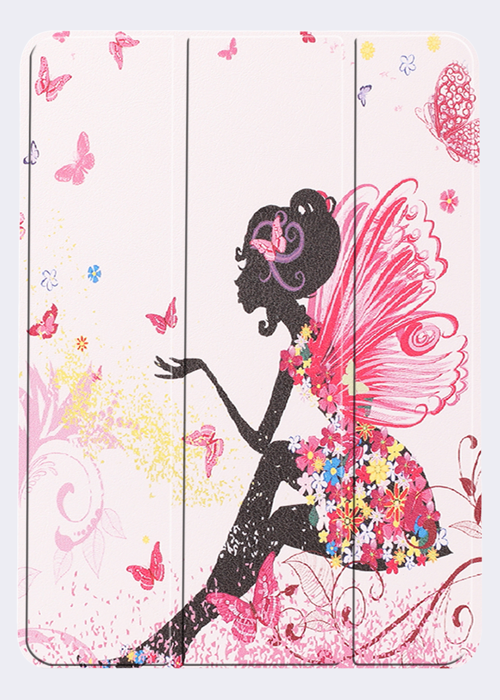 BTH Hoes Geschikt voor iPad Air 6 (11 inch) Hoes Book Case Hoesje Trifold Cover Met Screenprotector - Hoesje Geschikt voor iPad Air 2024 (11 inch) Hoesje Bookcase - Elfje