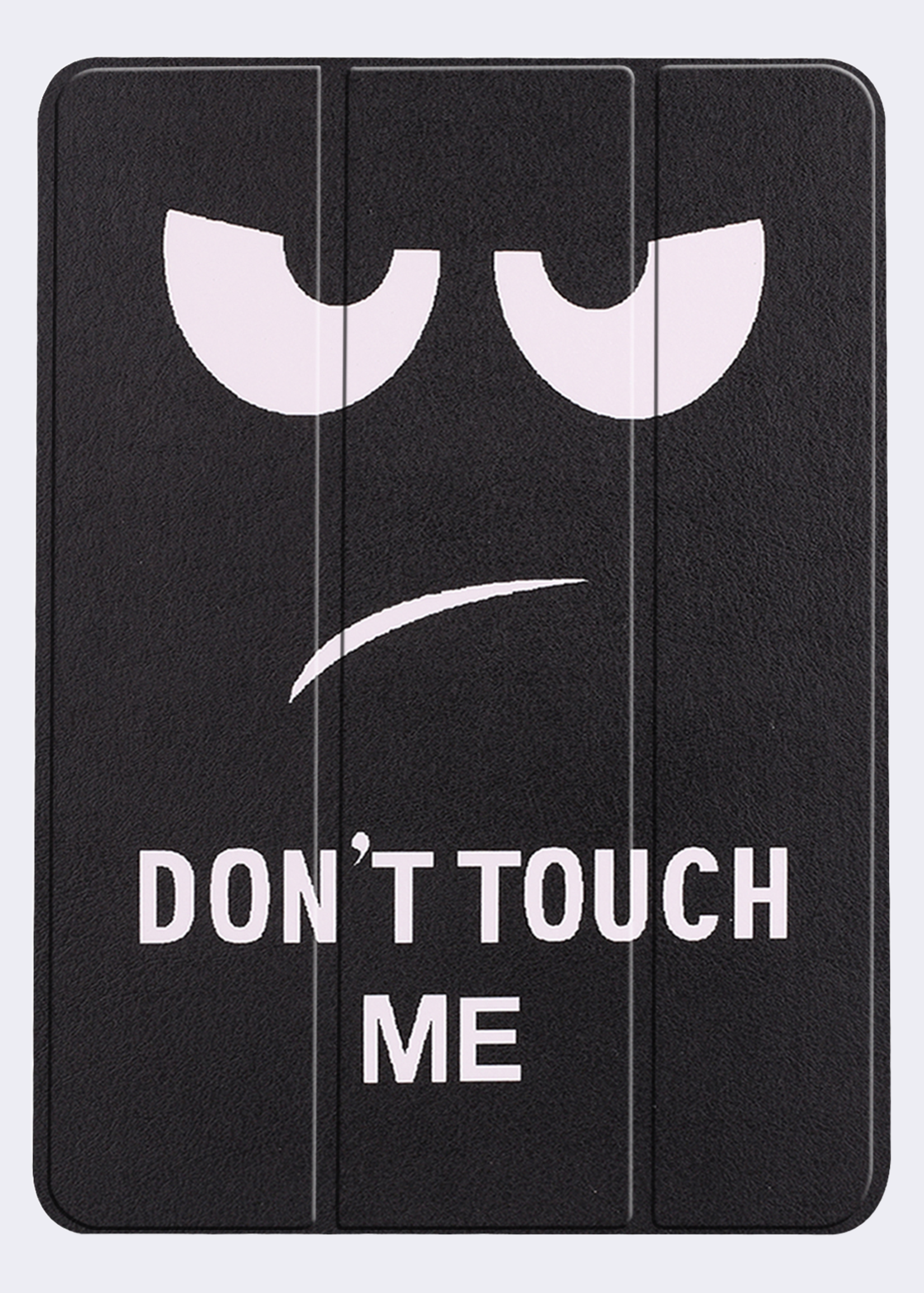 BTH Hoes Geschikt voor iPad Air 6 (11 inch) Hoes Book Case Hoesje Trifold Cover Met Screenprotector - Hoesje Geschikt voor iPad Air 2024 (11 inch) Hoesje Bookcase - Don't Touch Me