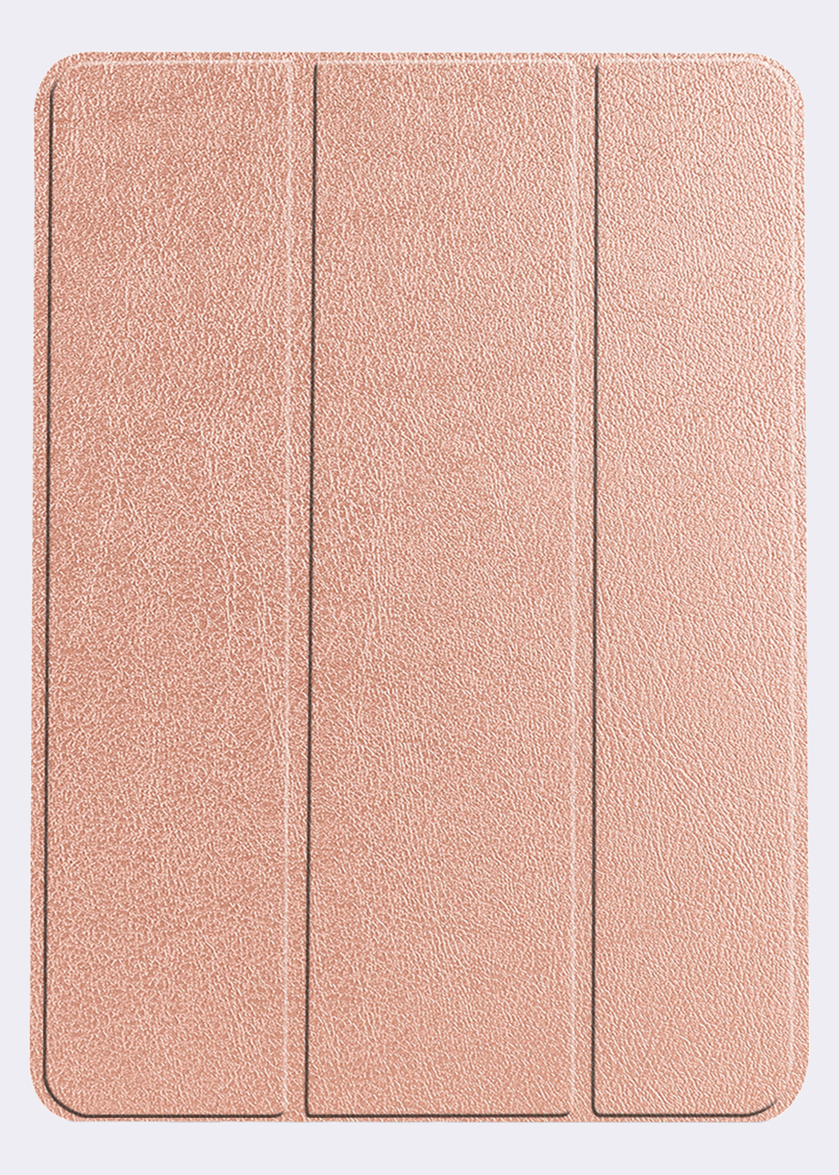 BTH Hoes Geschikt voor iPad Air 6 (11 inch) Hoes Book Case Hoesje Trifold Cover Met Uitsparing Geschikt voor Apple Pencil Met Screenprotector - Hoesje Geschikt voor iPad Air 2024 (11 inch) Hoesje Bookcase - Rosé goud