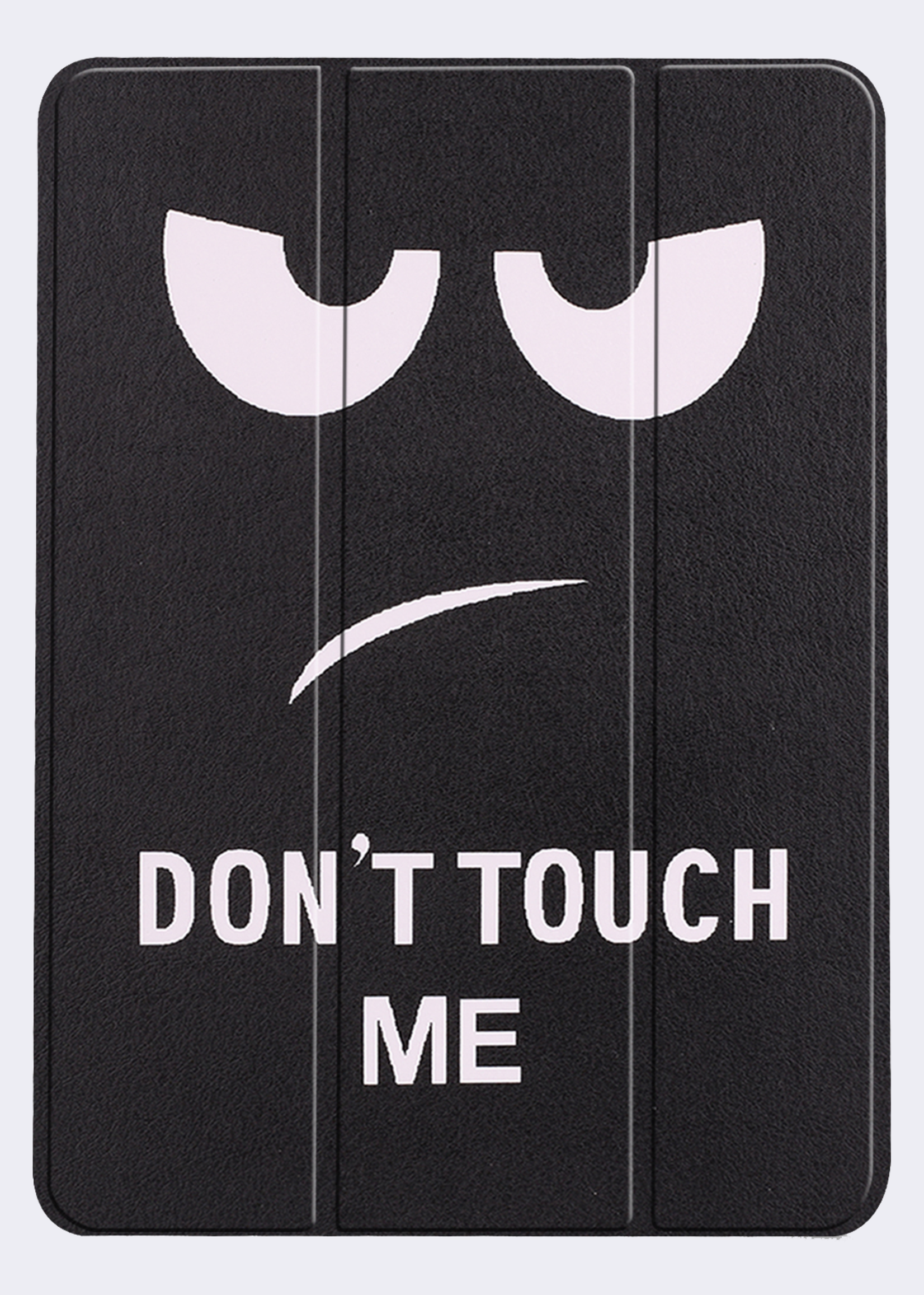BTH Hoes Geschikt voor iPad Air 6 (13 inch) Hoes Book Case Hoesje Trifold Cover Met Uitsparing Geschikt voor Apple Pencil Met Screenprotector - Hoesje Geschikt voor iPad Air 2024 (13 inch) Hoesje Bookcase - Don't Touch Me