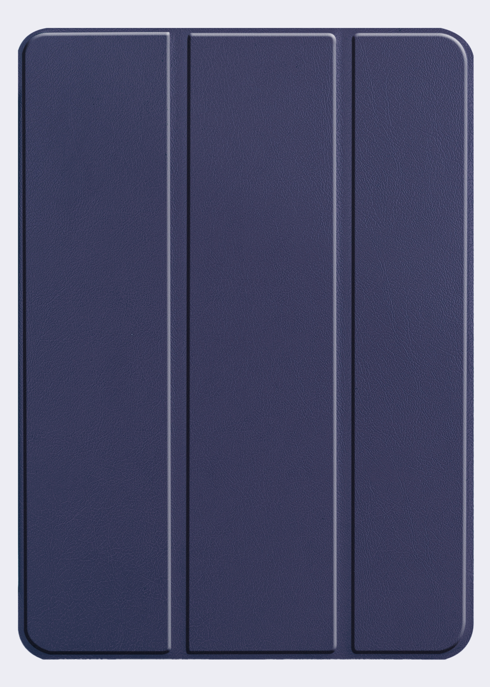 BTH Hoes Geschikt voor iPad Pro 2024 (11 inch) Hoes Book Case Hoesje Trifold Cover Met Screenprotector - Hoesje Geschikt voor iPad Pro 2024 11 inch (7e generatie) Hoesje Bookcase - Donkerblauw