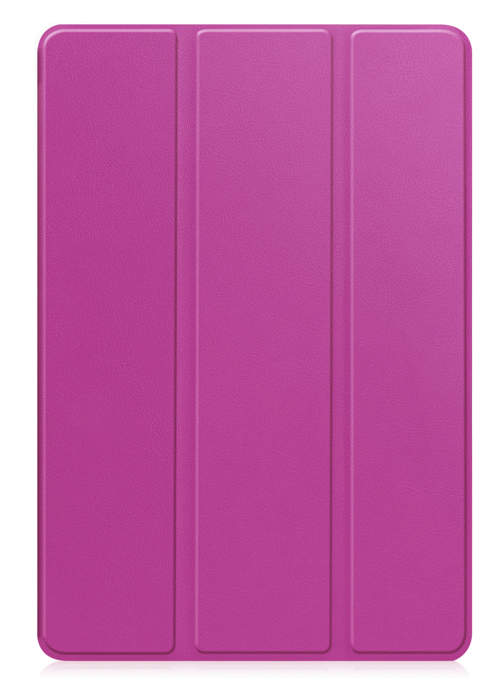 BTH Hoes Geschikt voor Samsung Galaxy Tab S9 FE Plus Hoes Book Case Hoesje Trifold Cover Met Uitsparing Geschikt voor S Pen - Hoesje Geschikt voor Samsung Tab S9 FE Plus Hoesje Bookcase - Paars
